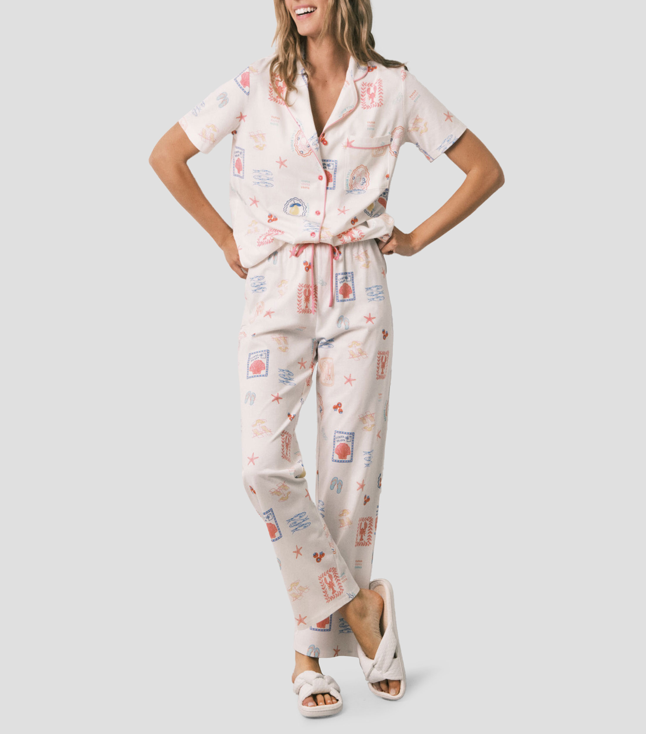 Pijama 2 Piezas estampada Mujer