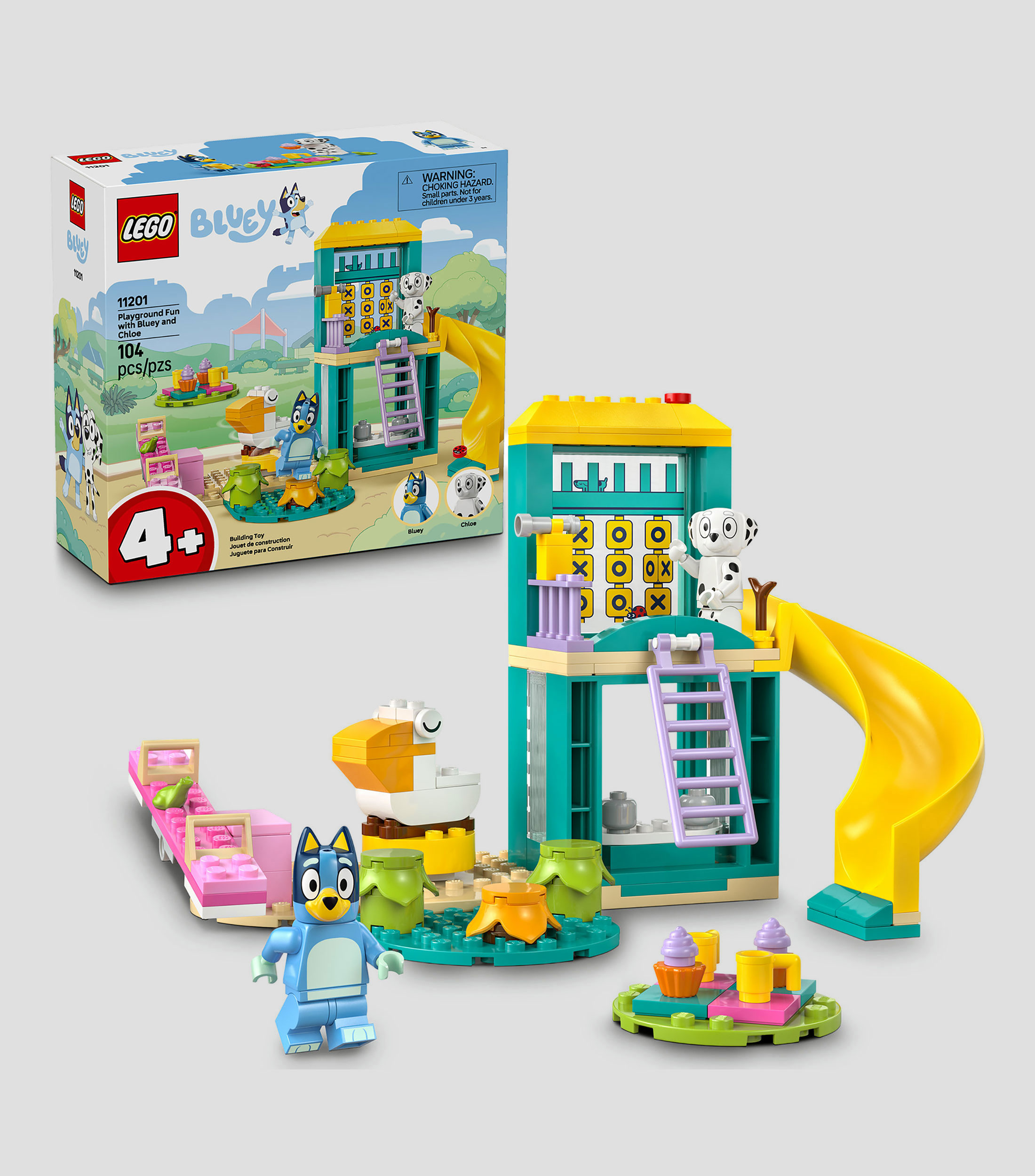 Lego Bluey, Diversión en el Parque de Juegos con Bluey y Chloe