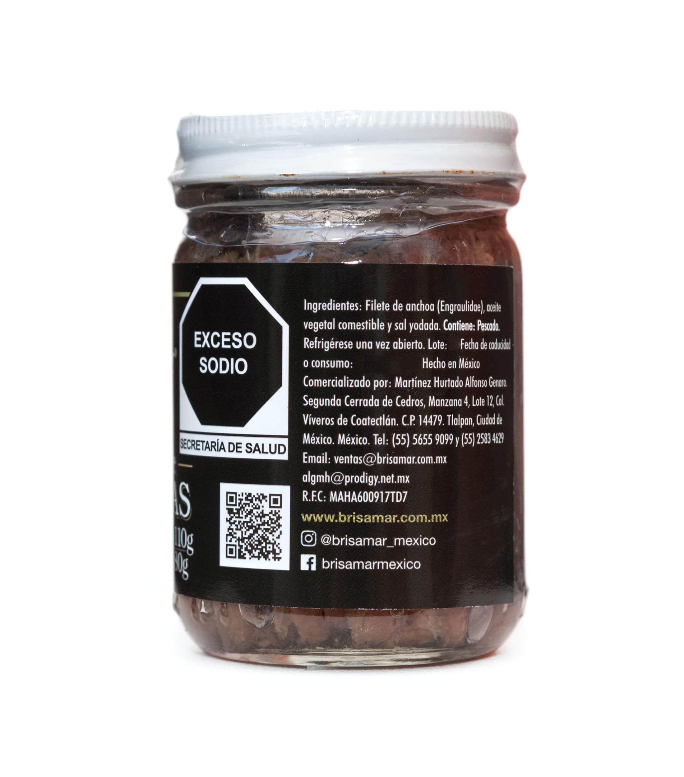 Filetes de anchoas, 110 g