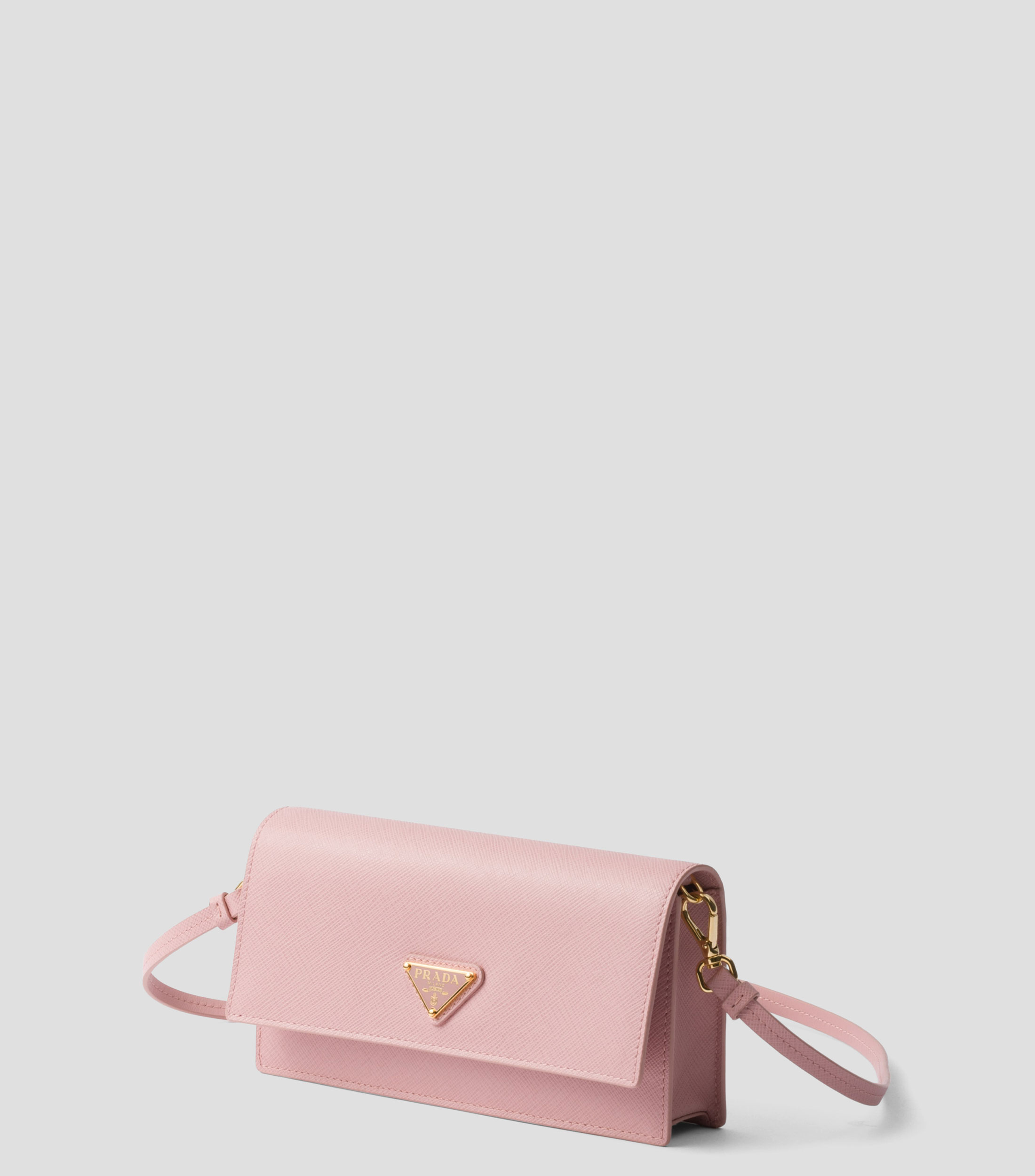 Minibolsa de piel saffiano Mujer