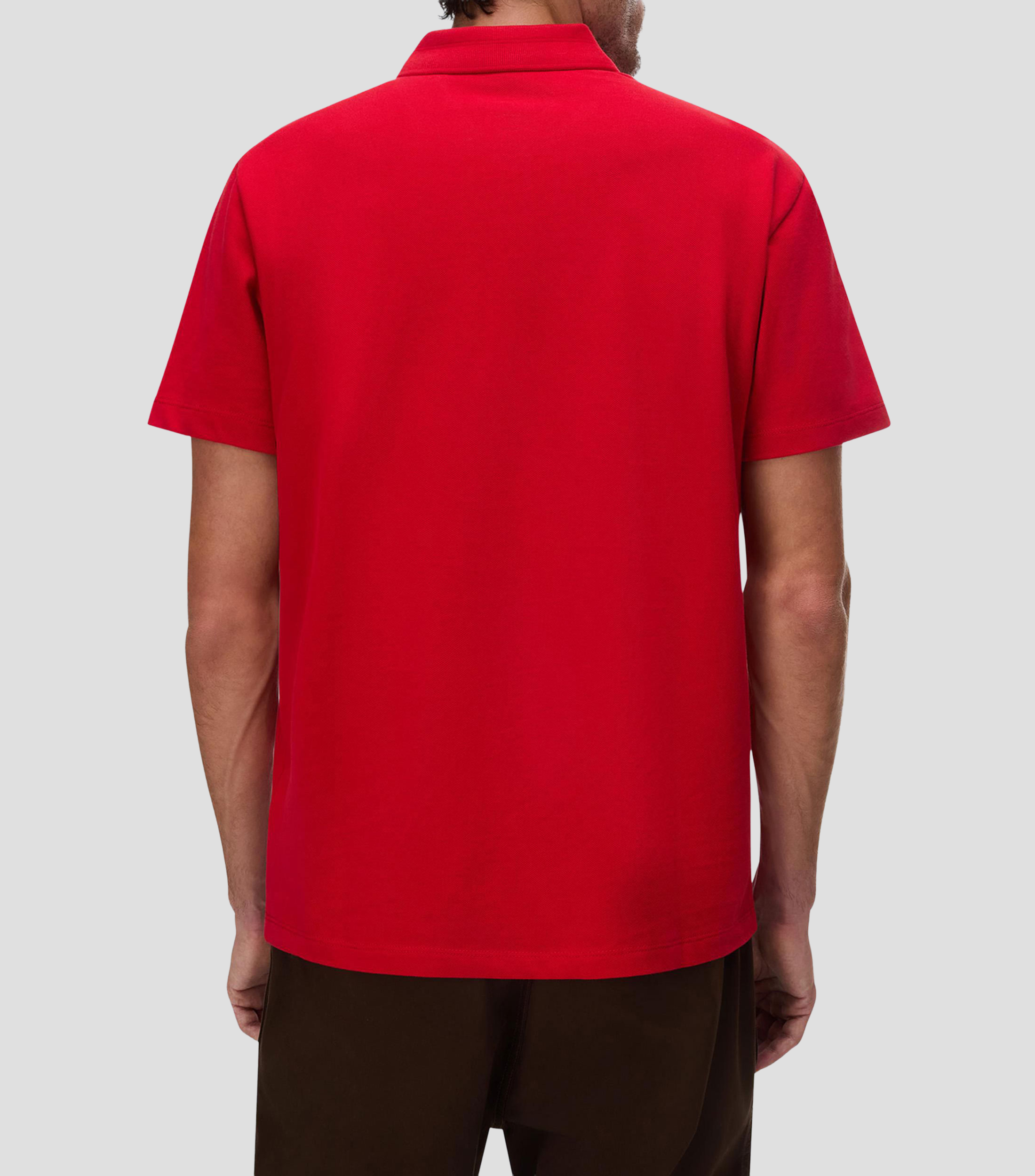 Playera tipo polo manga corta Ealis lisa Hombre