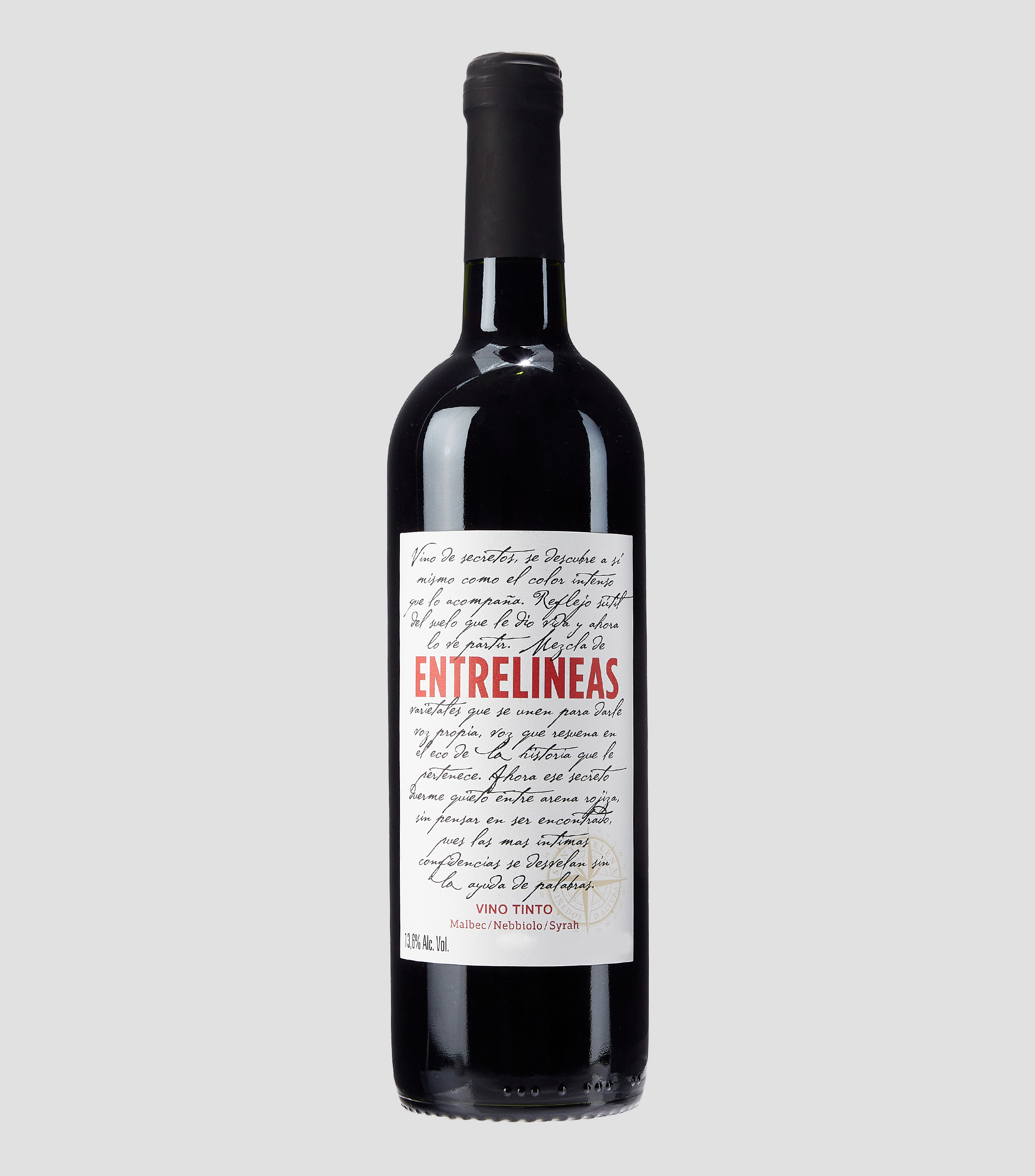 Vino Tinto Malbec, Nebbiolo, Syrah, 750 ml