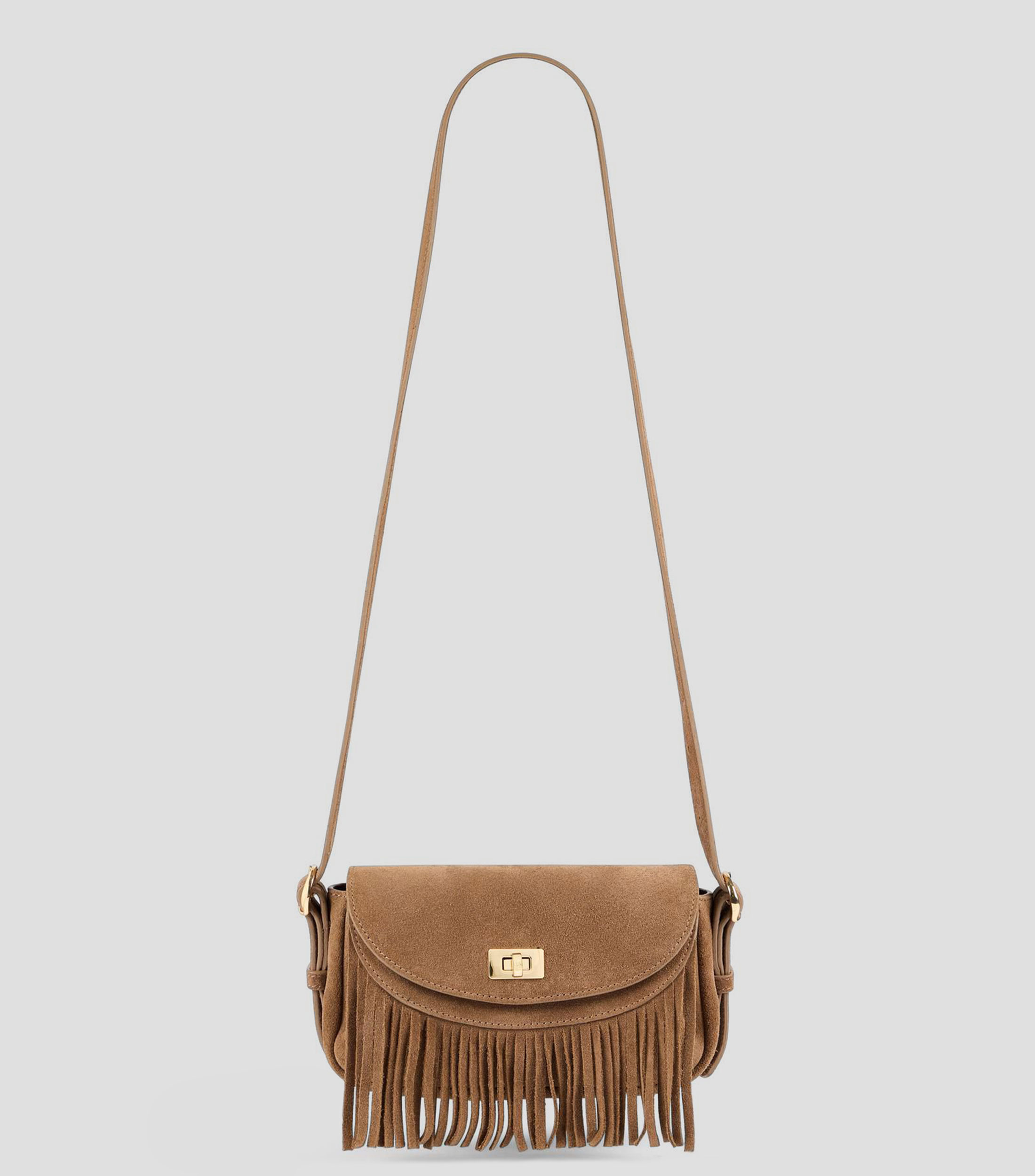 Bolsa crossbody en piel Mini Mambo lisa Mujer