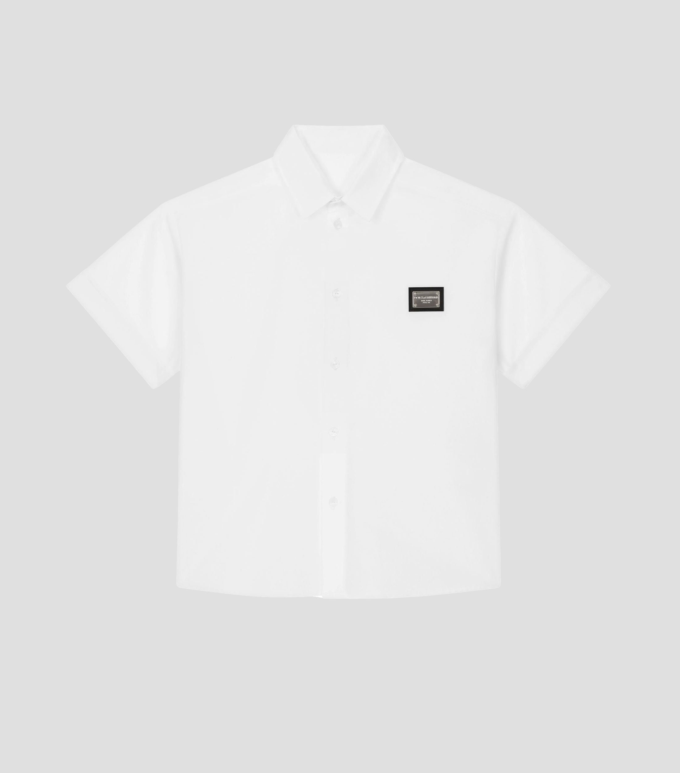 Camisa lisa manga corta Niño