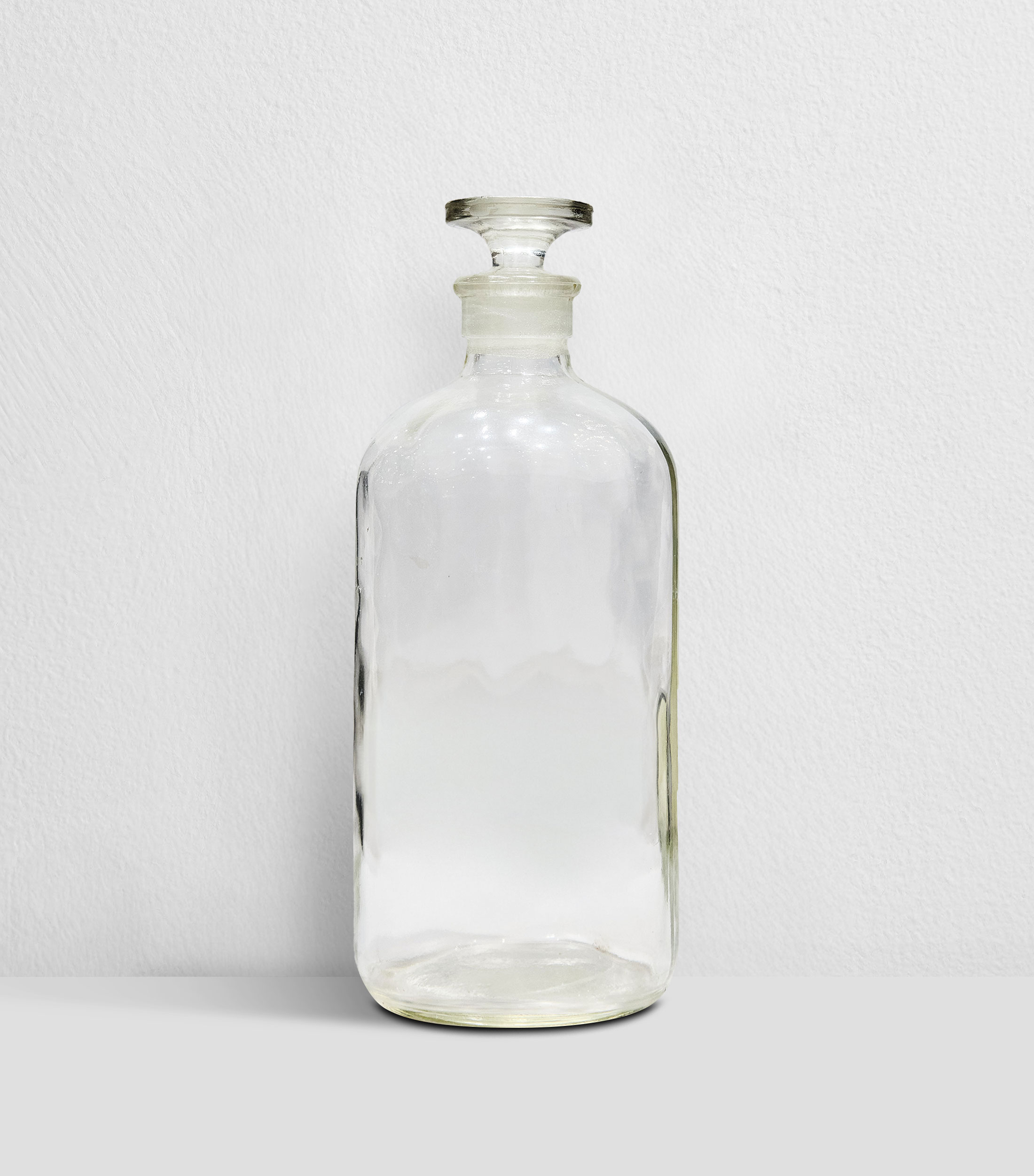 Botella decorativa en vidrio
