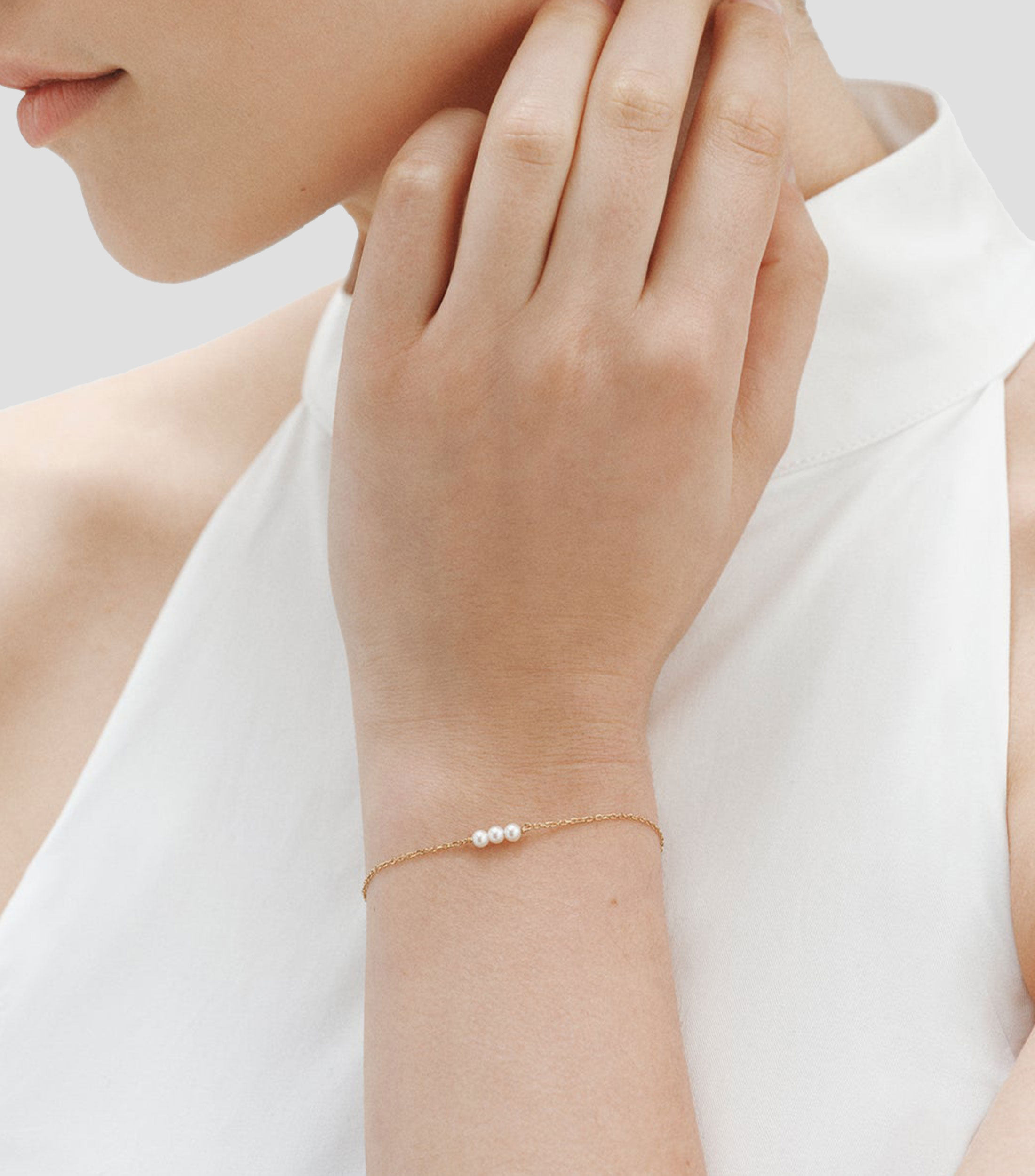 Pulsera en Plata .925 con perlas Comunión Mujer
