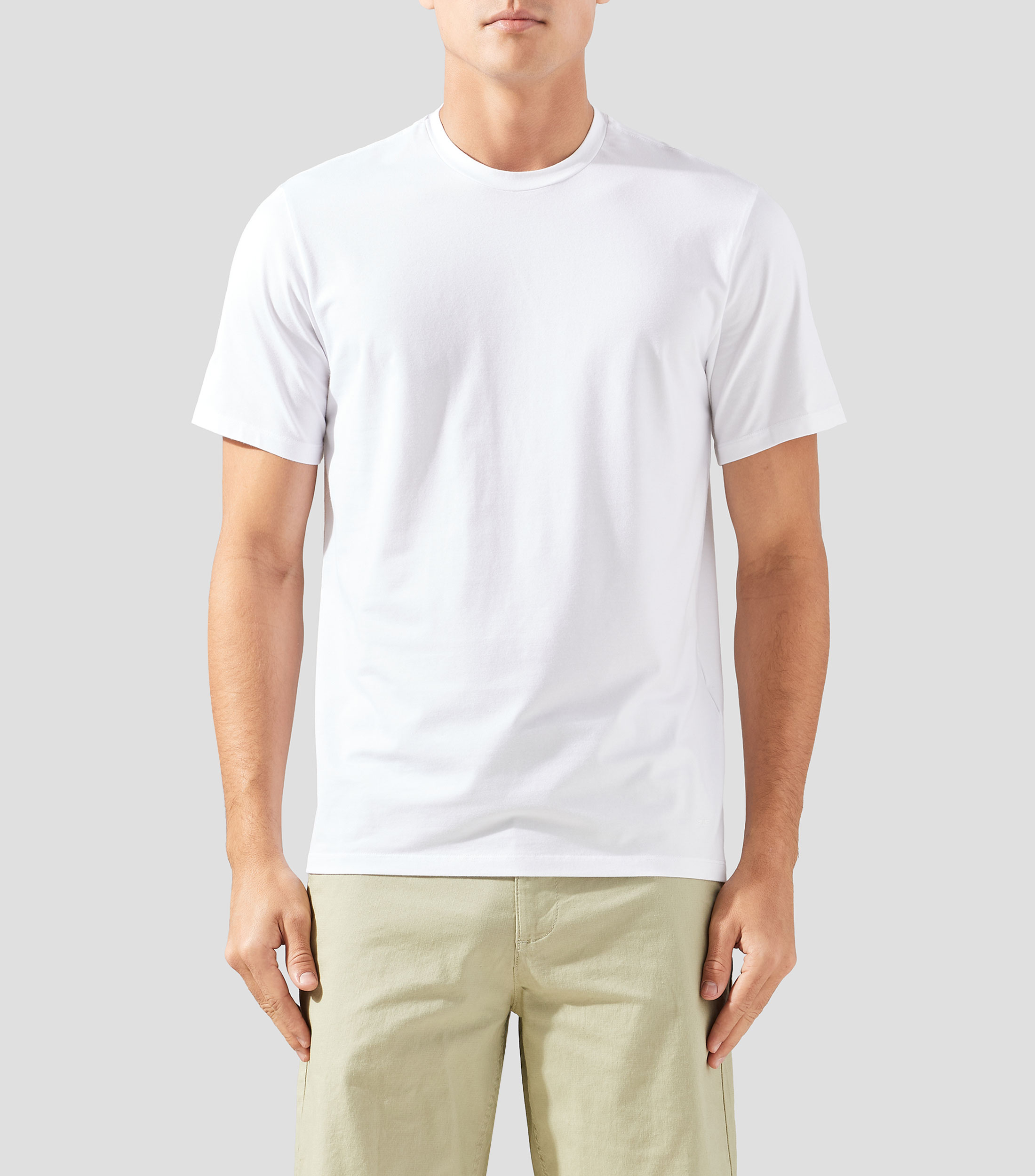 Playera cuello redondo manga corta lisa Hombre