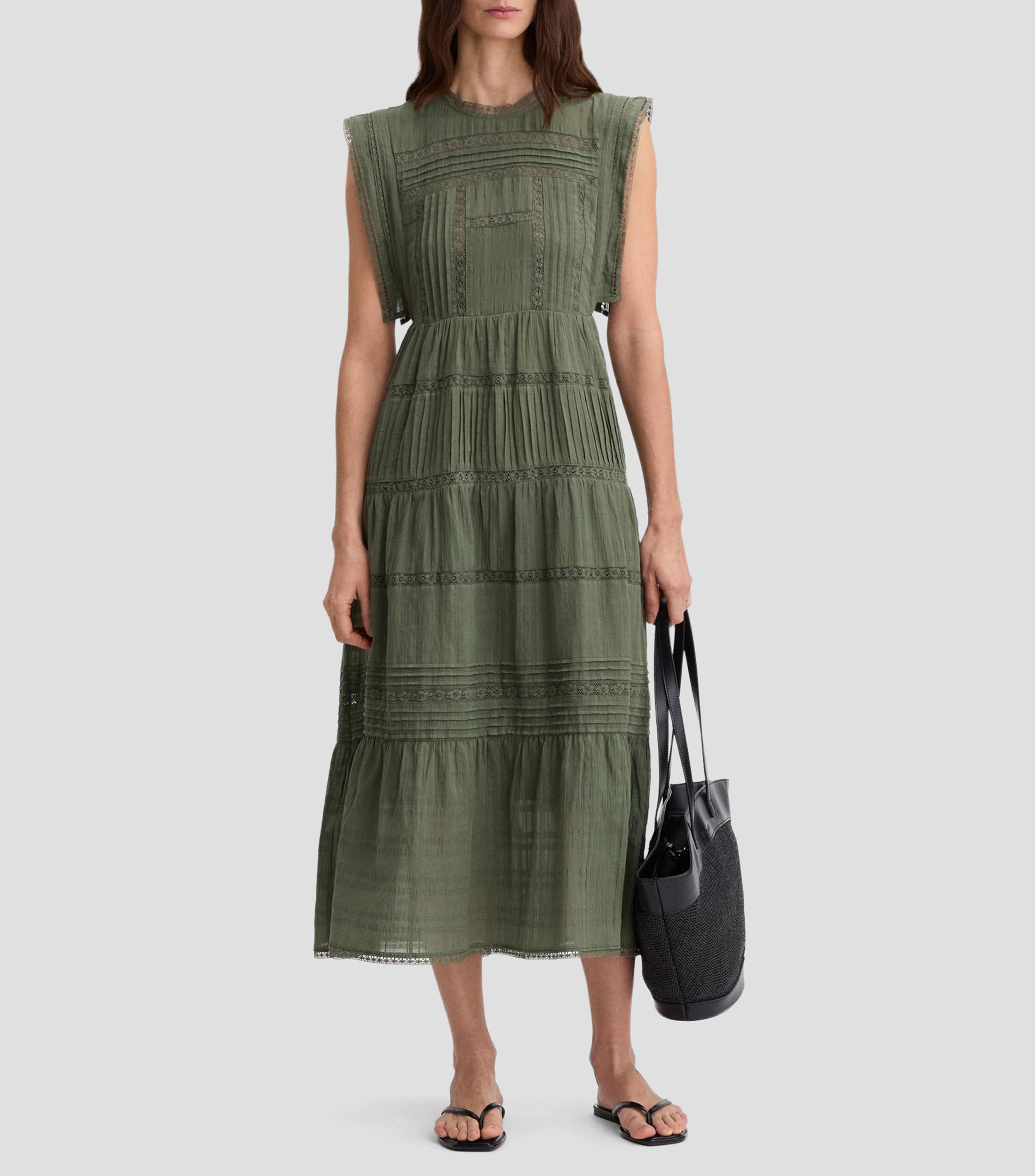 Vestido largo liso Anaya Mujer