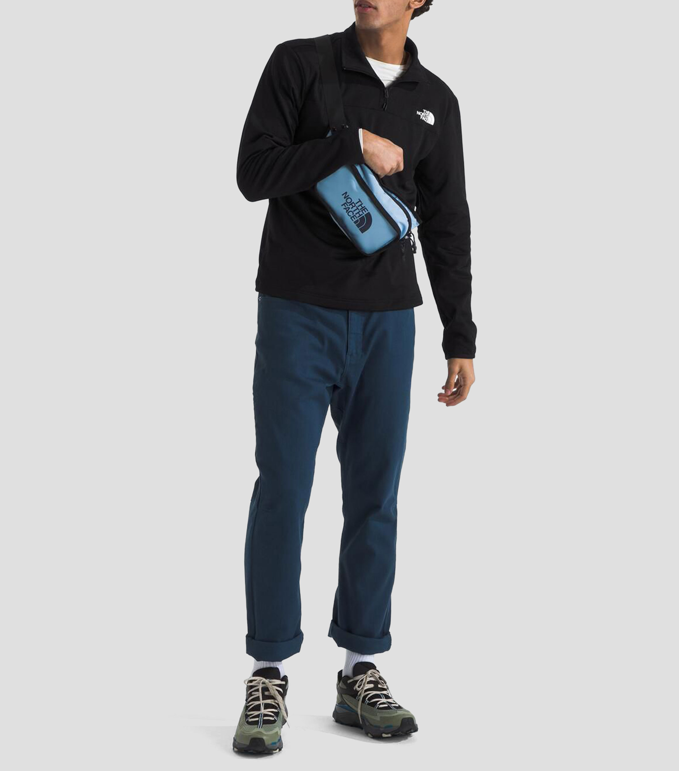 Chamarra Cedar Trail Grid Fleece QZ Hombre