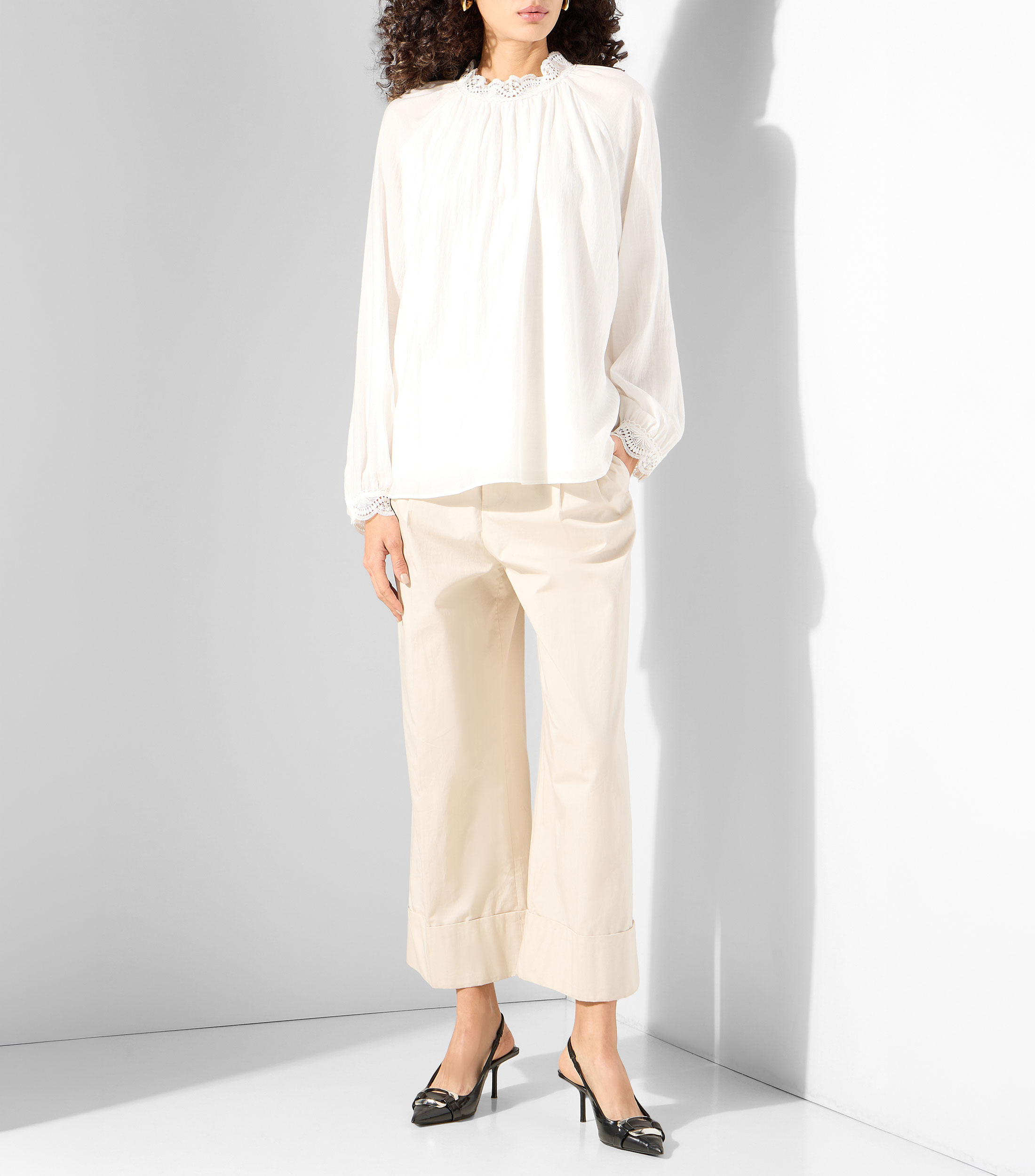 Blusa fantasía manga larga Mujer