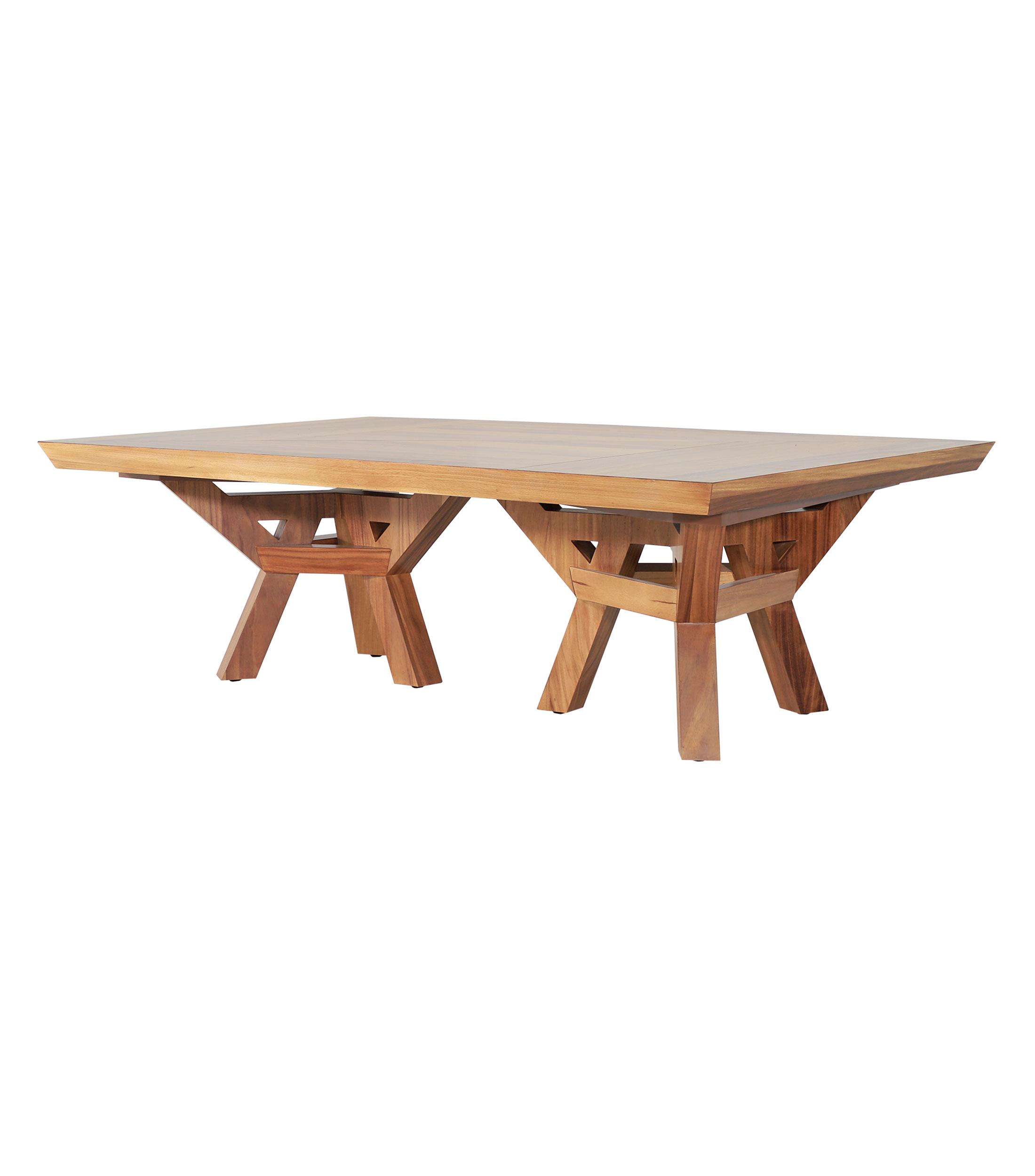 Mesa Ontario en MDF enchapado de parota natural