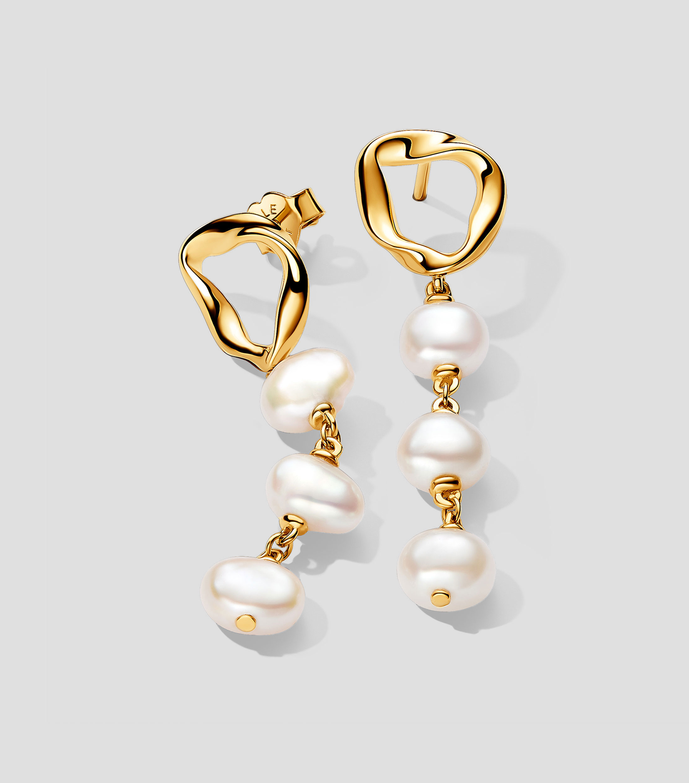 Aretes con perlas Mujer