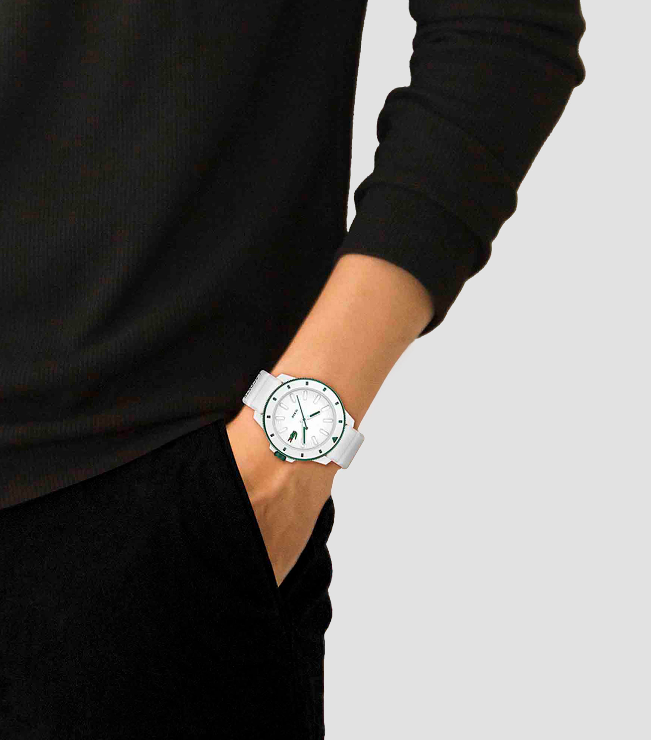 Reloj para Hombre 12.12 Scuba Casual Blanco, Verde
