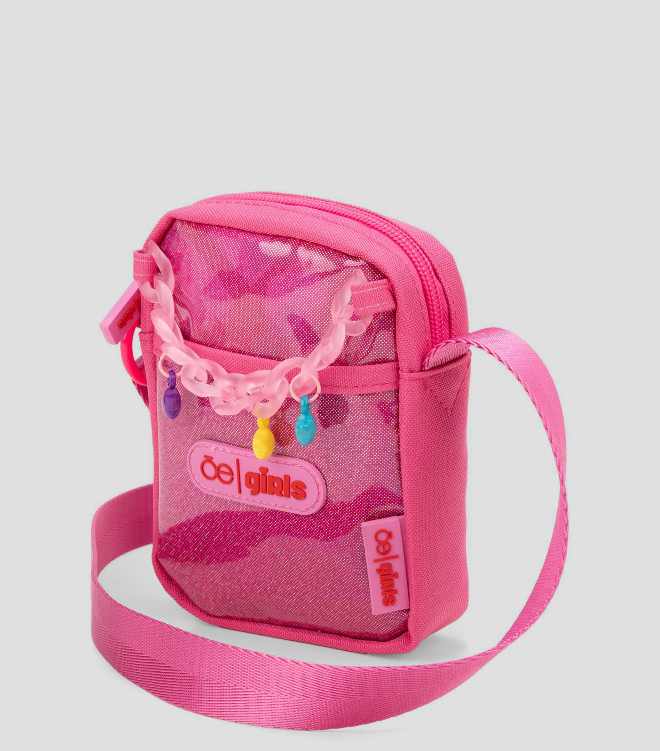 Bolsa Crossbody Rosa lisa Niña