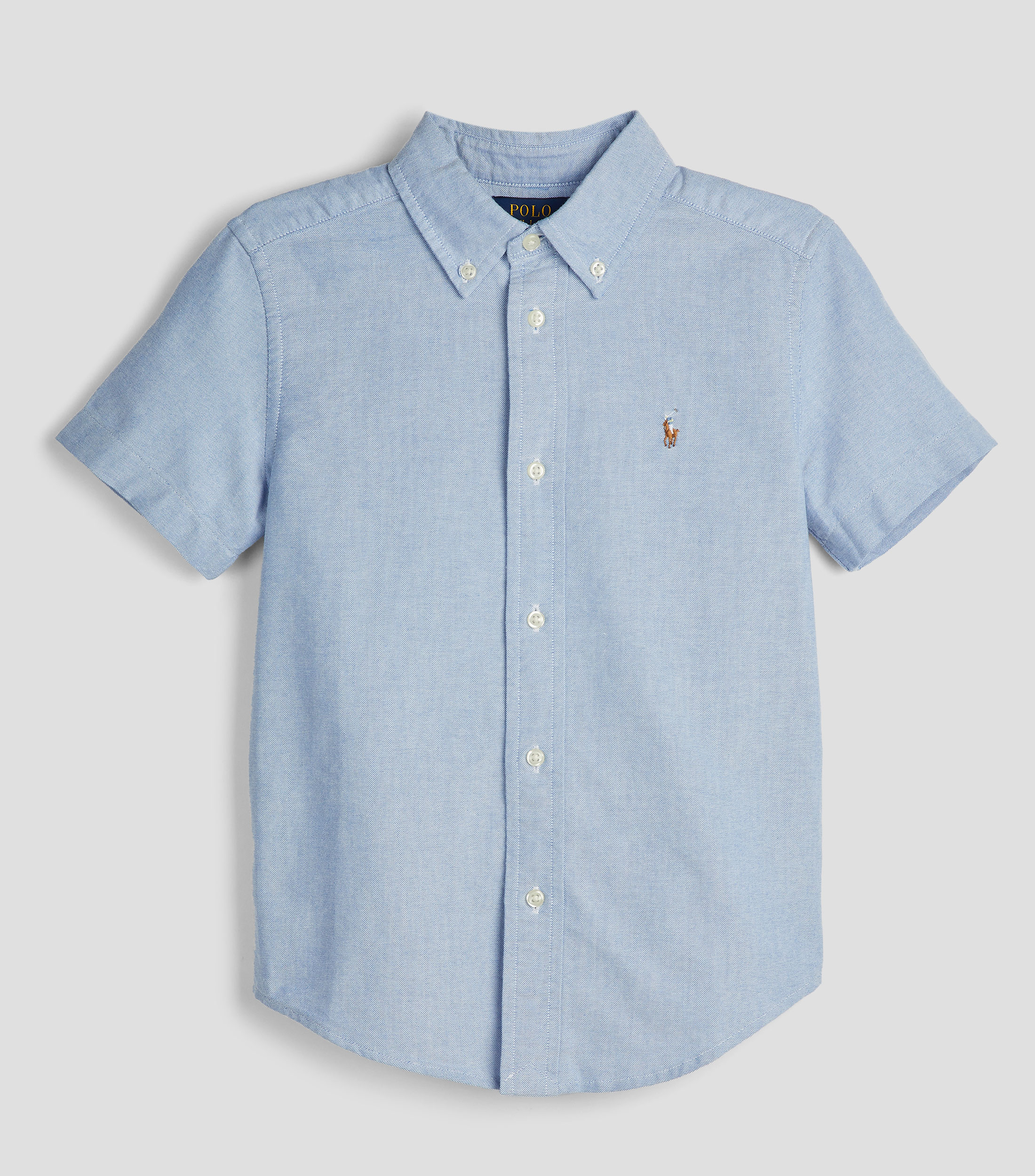 Camisa lisa de manga corta Niño