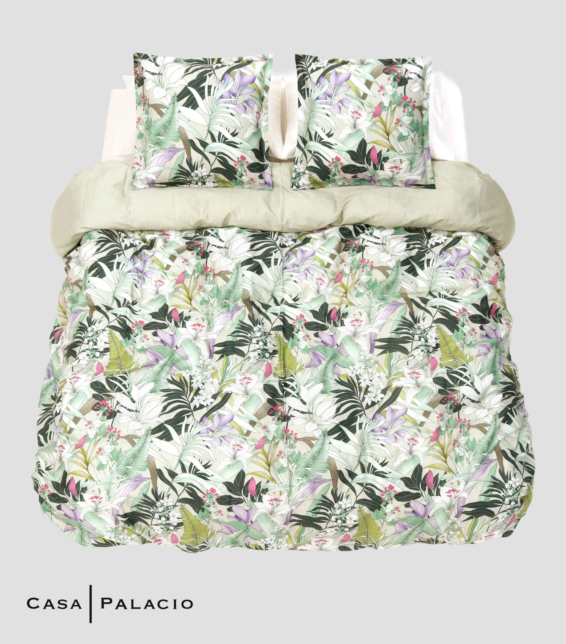 Juego de Funda para Duvet Matrimonial - Queen Size Vergel Multicolor