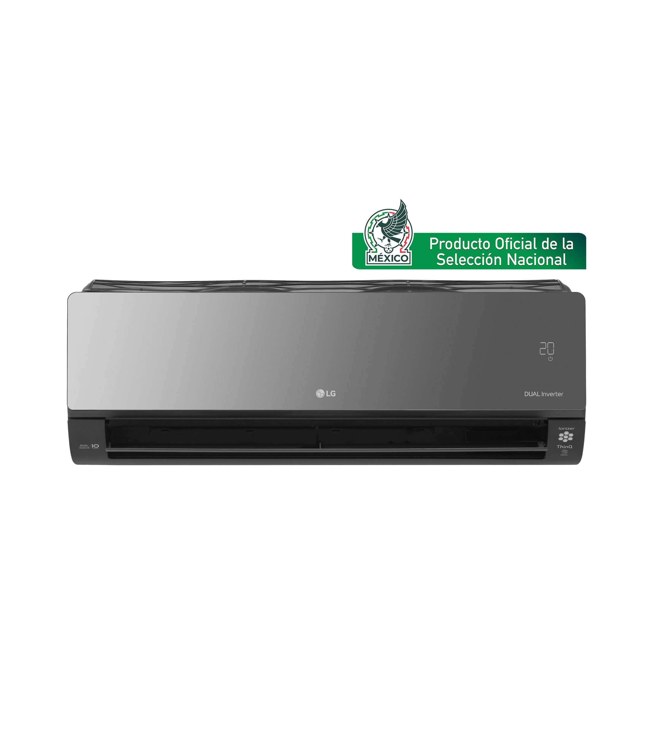 Aire Acondicionado Minisplit LG Dual Inverter Acabado Espejo 1 Tonelada Frío y Calor 220V VR122HD