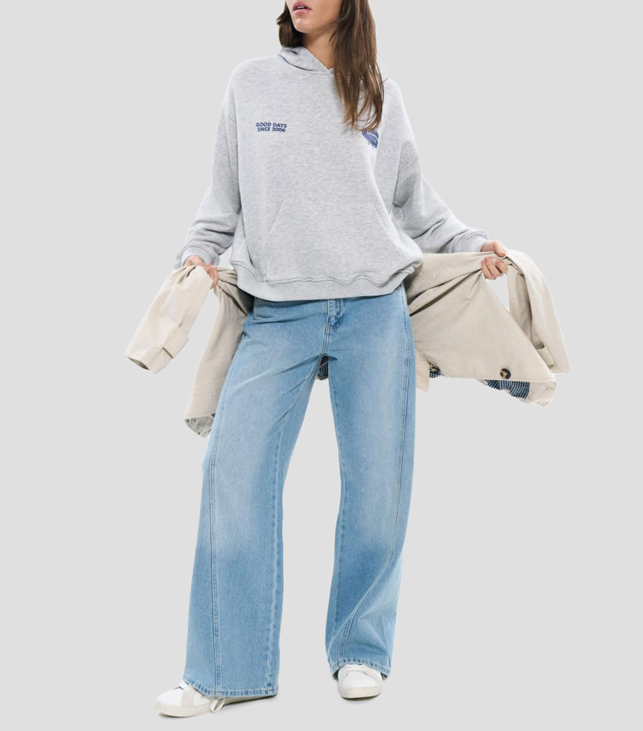 Sudadera canguro con capucha Mujer