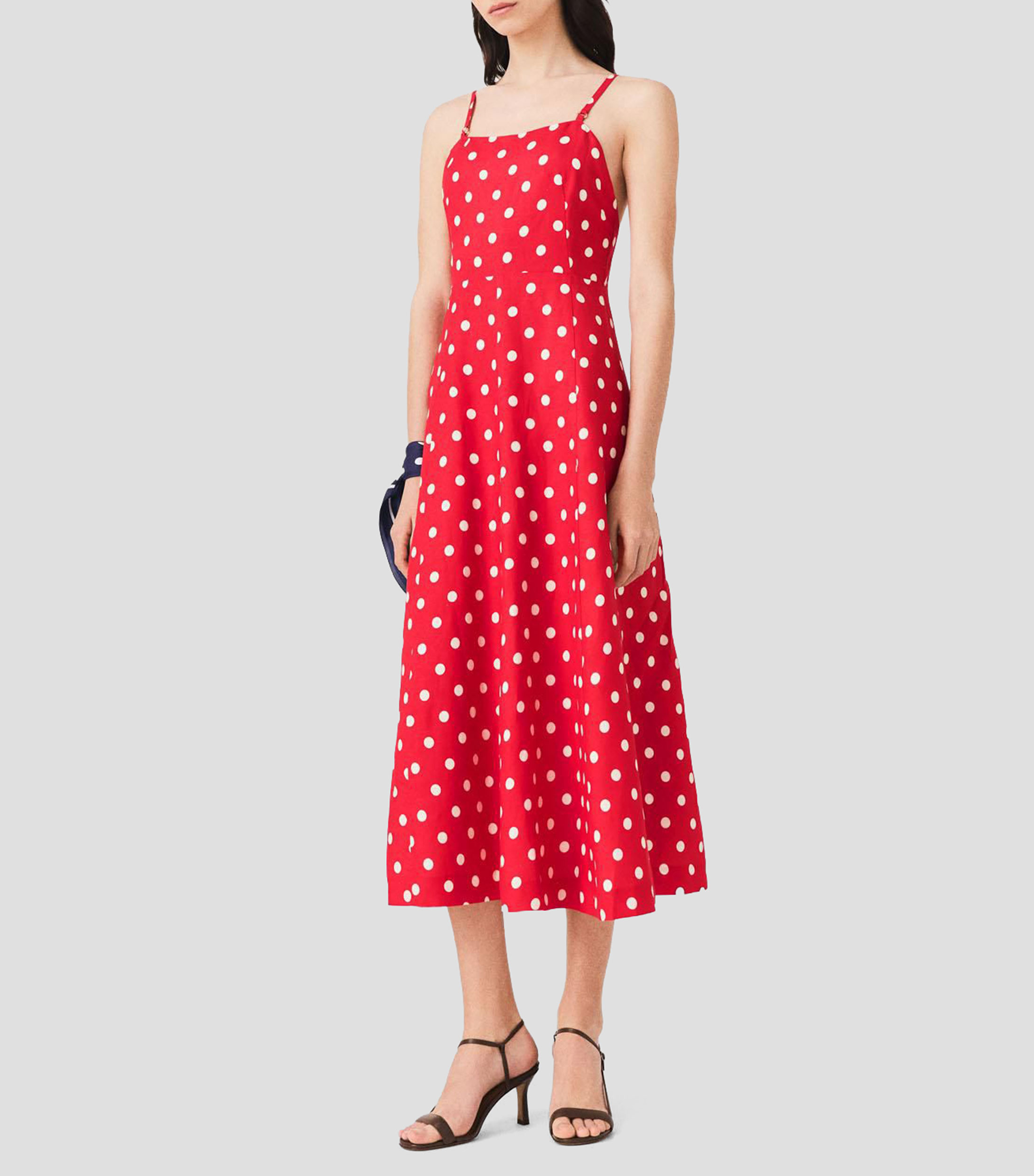 Vestido largo estampado Mujer