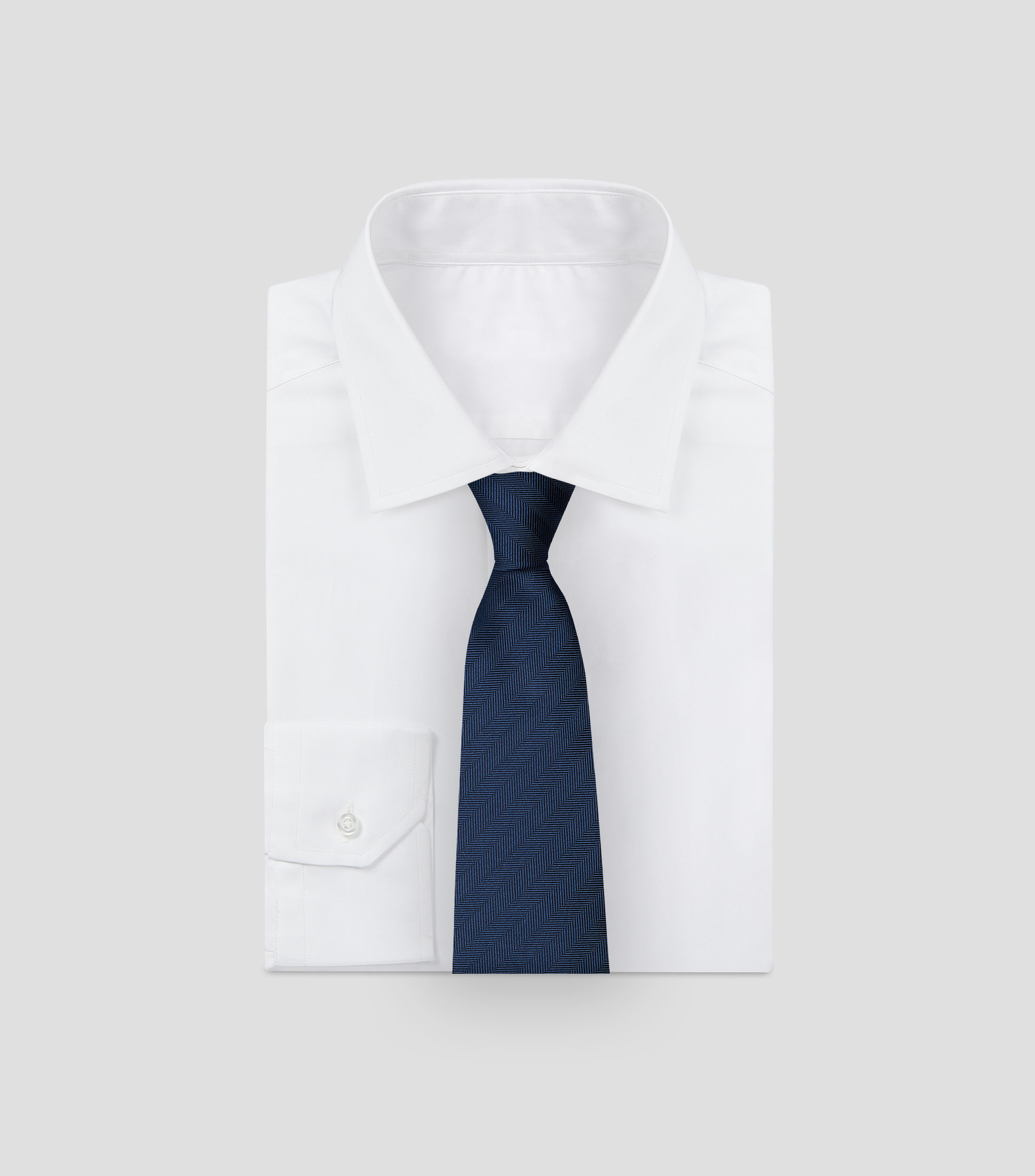 Corbata ancha de seda líneas