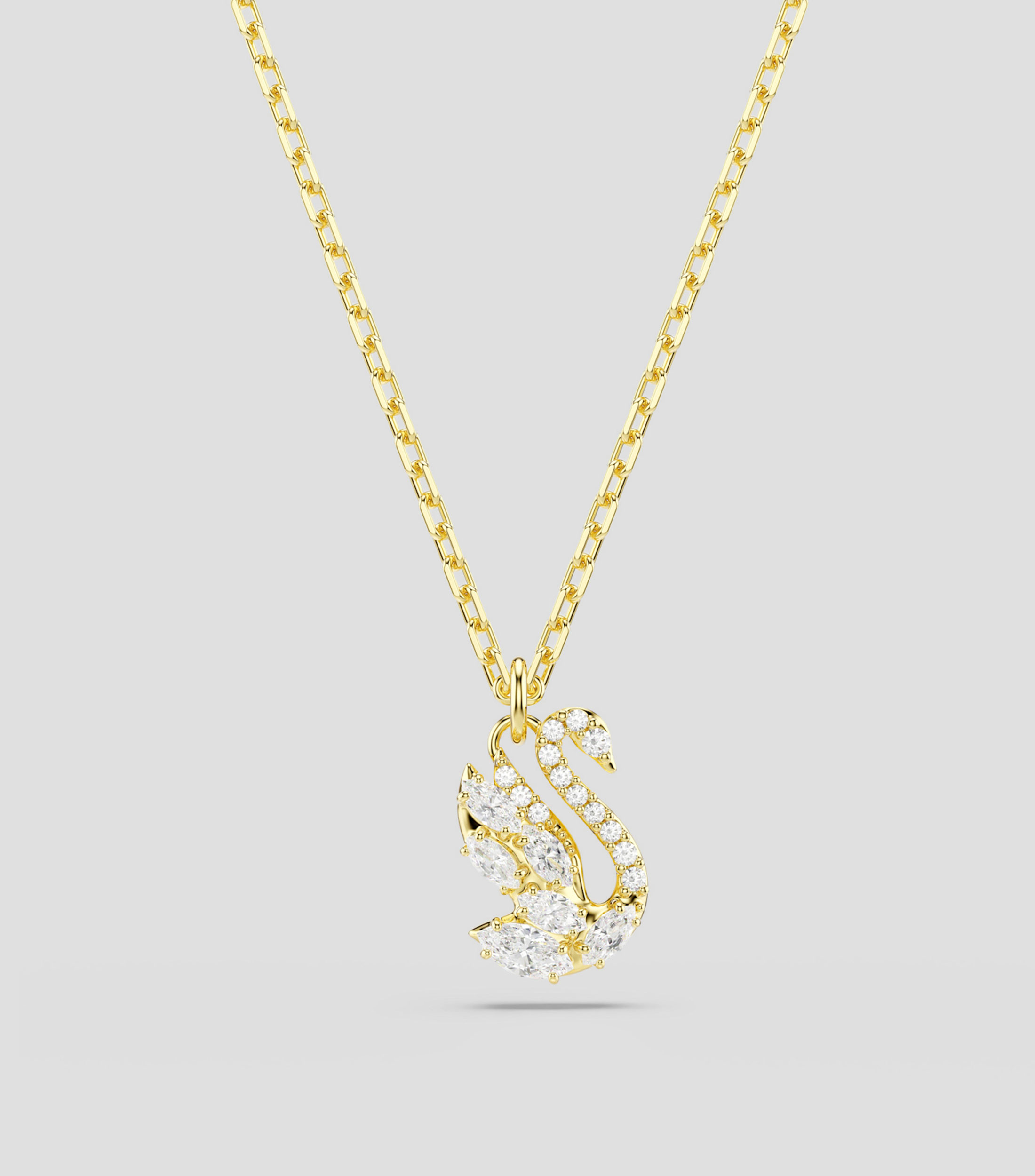 Collar con cisne con cristales Swan Mujer