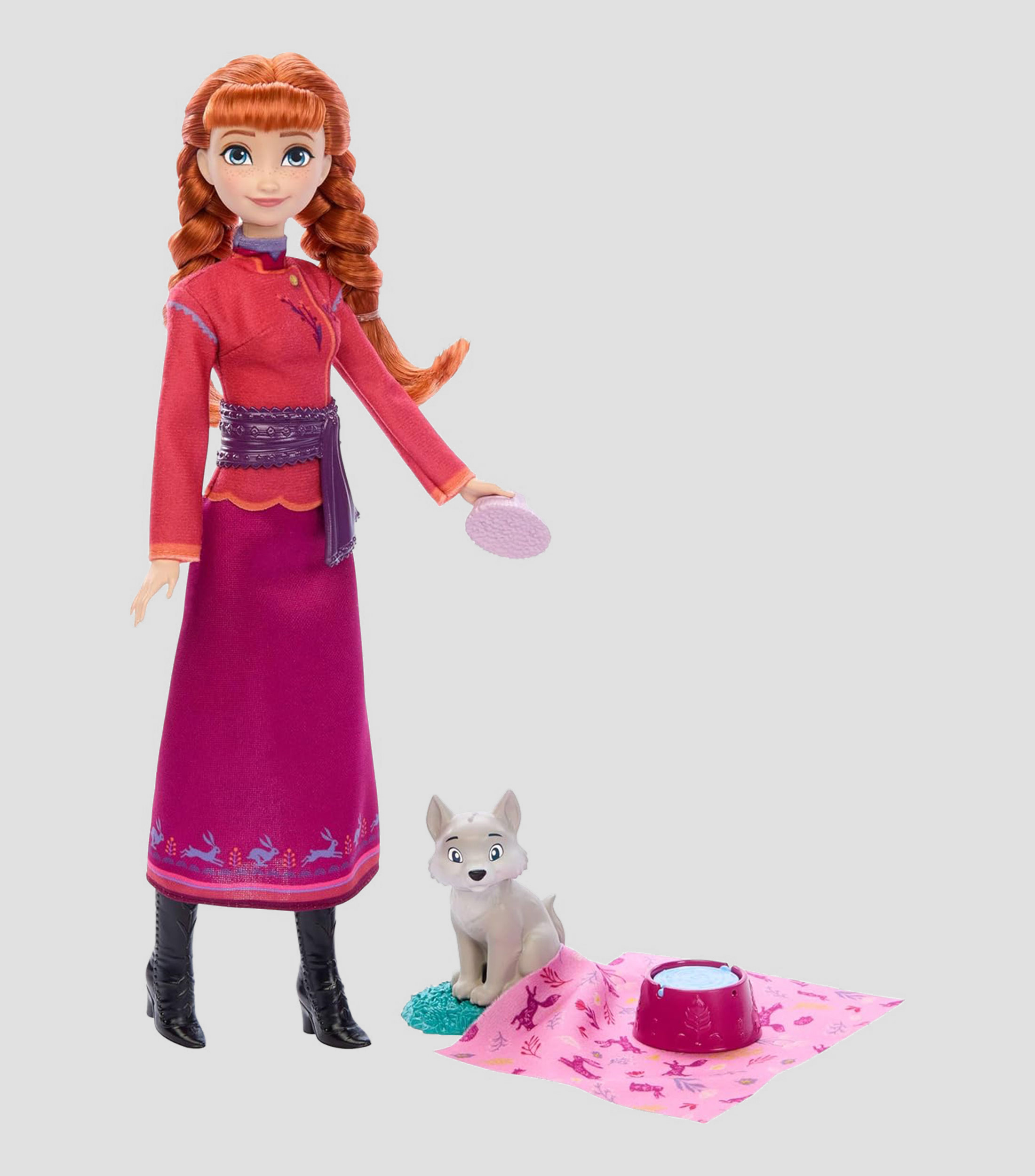 Muñeca Frozen Anna con Zorro