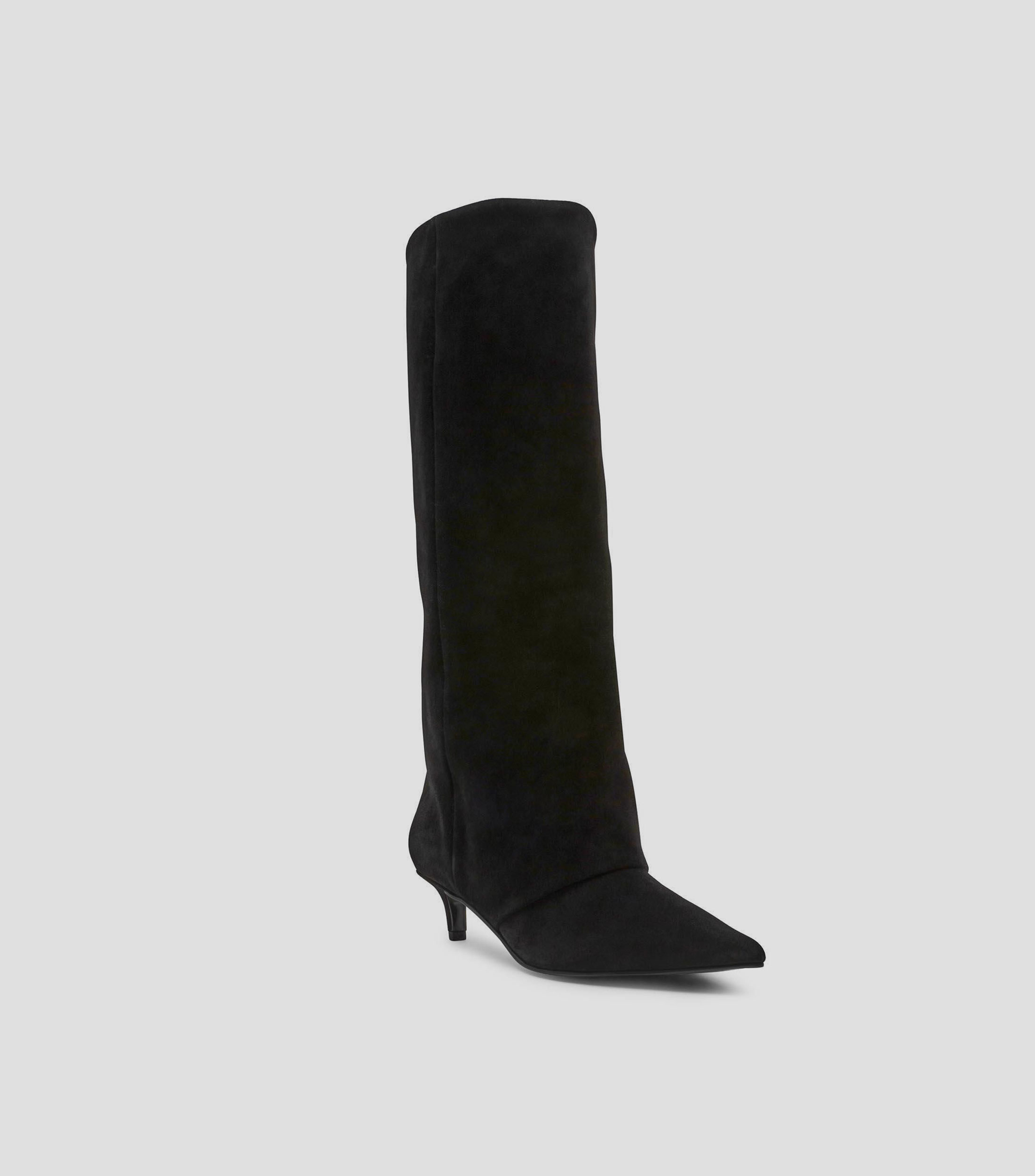 Botas casuales largas con tacón medio y delgado Mujer