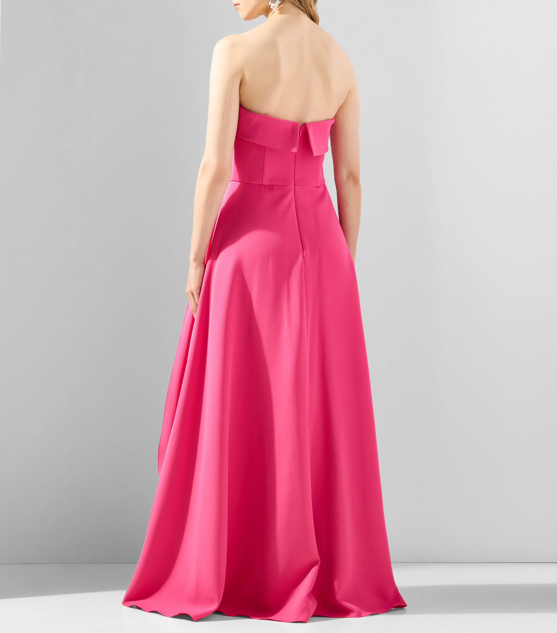 Vestido de fiesta largo liso Mujer
