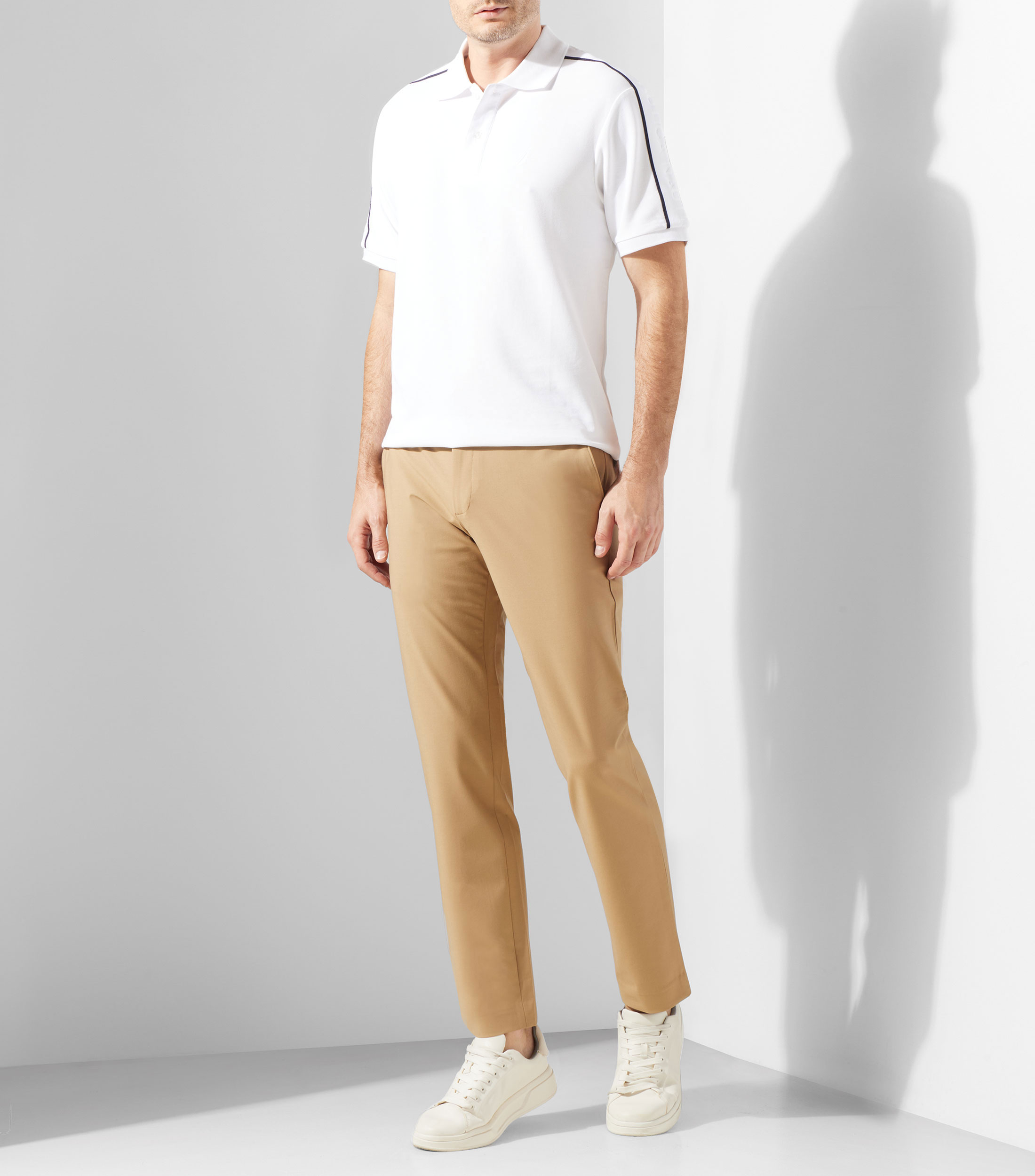 Playera polo manga corta lisa Hombre
