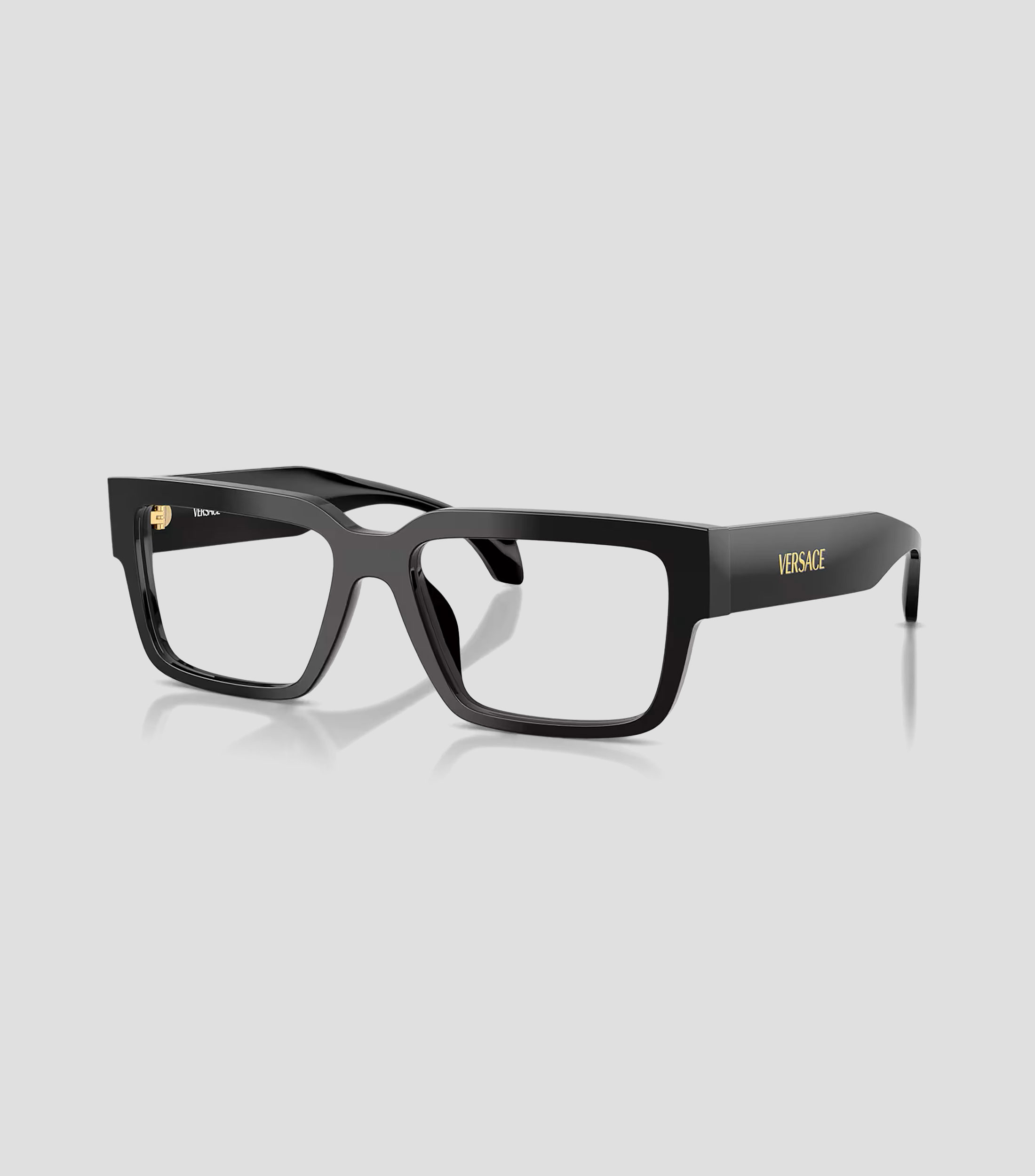 Lentes oftálmicos rectangulares negros Unisex