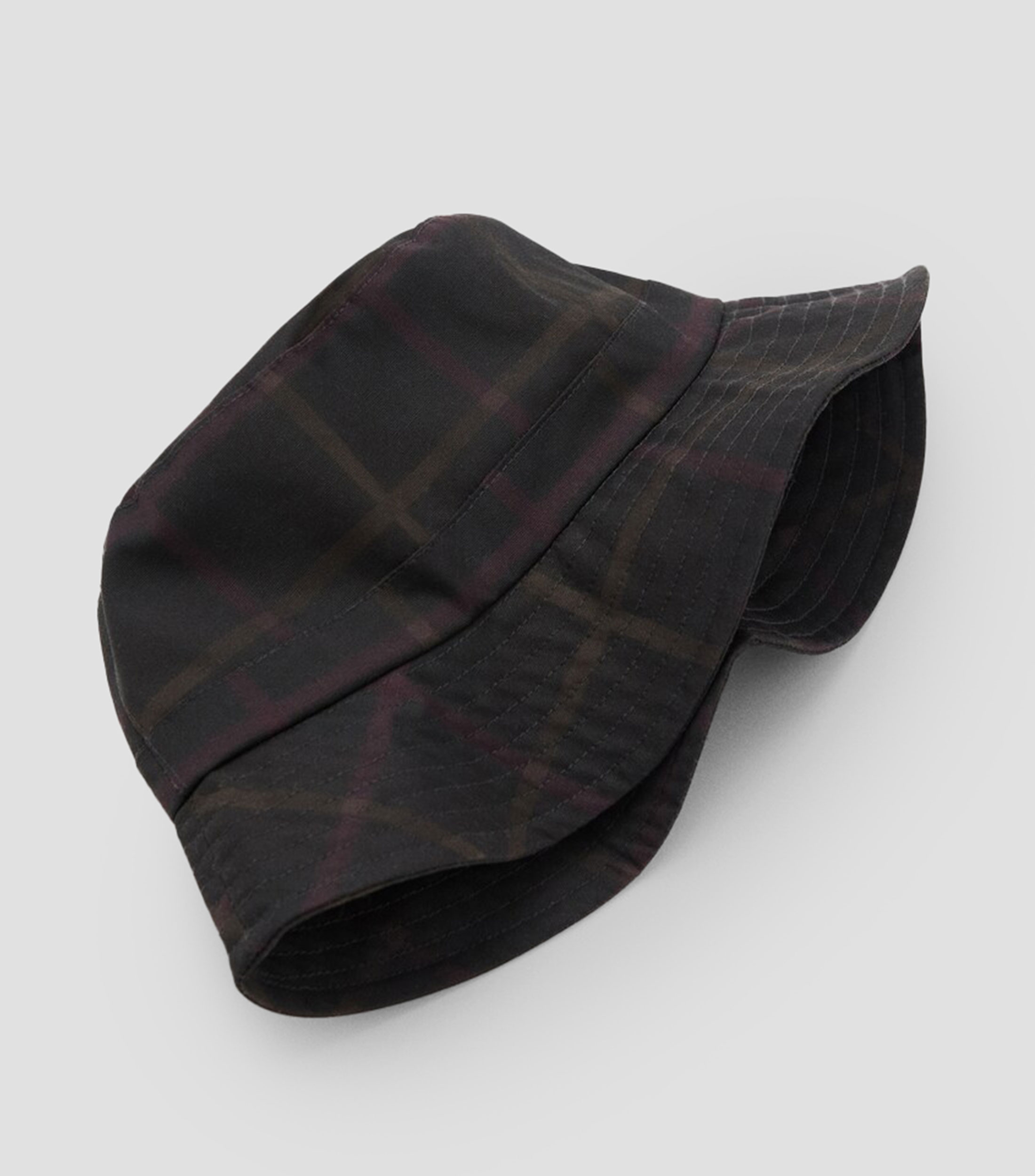 Gorro pescador con cuadros Mujer