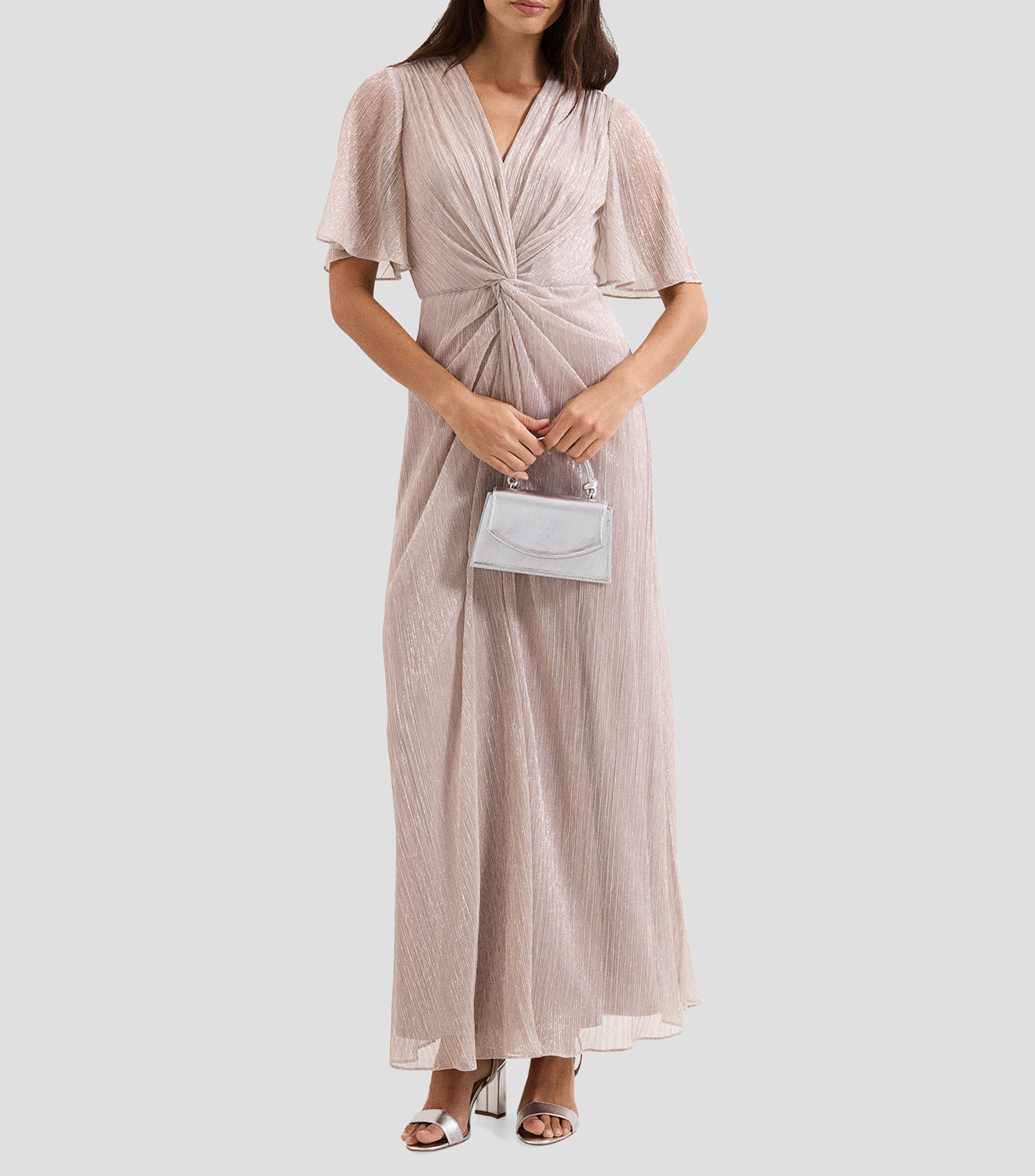 Vestido largo manga corta fantasía Mujer