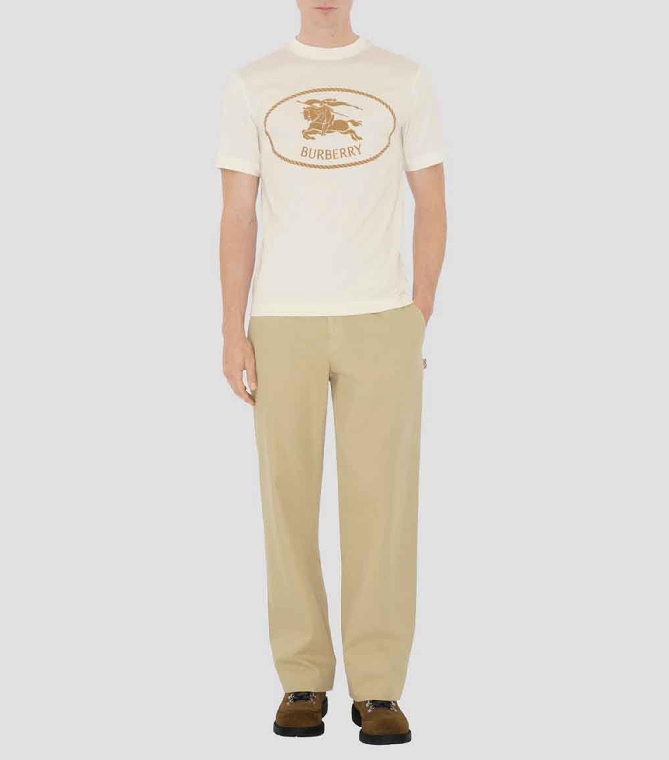 Playera cuello redondo manga corta estampado Hombre