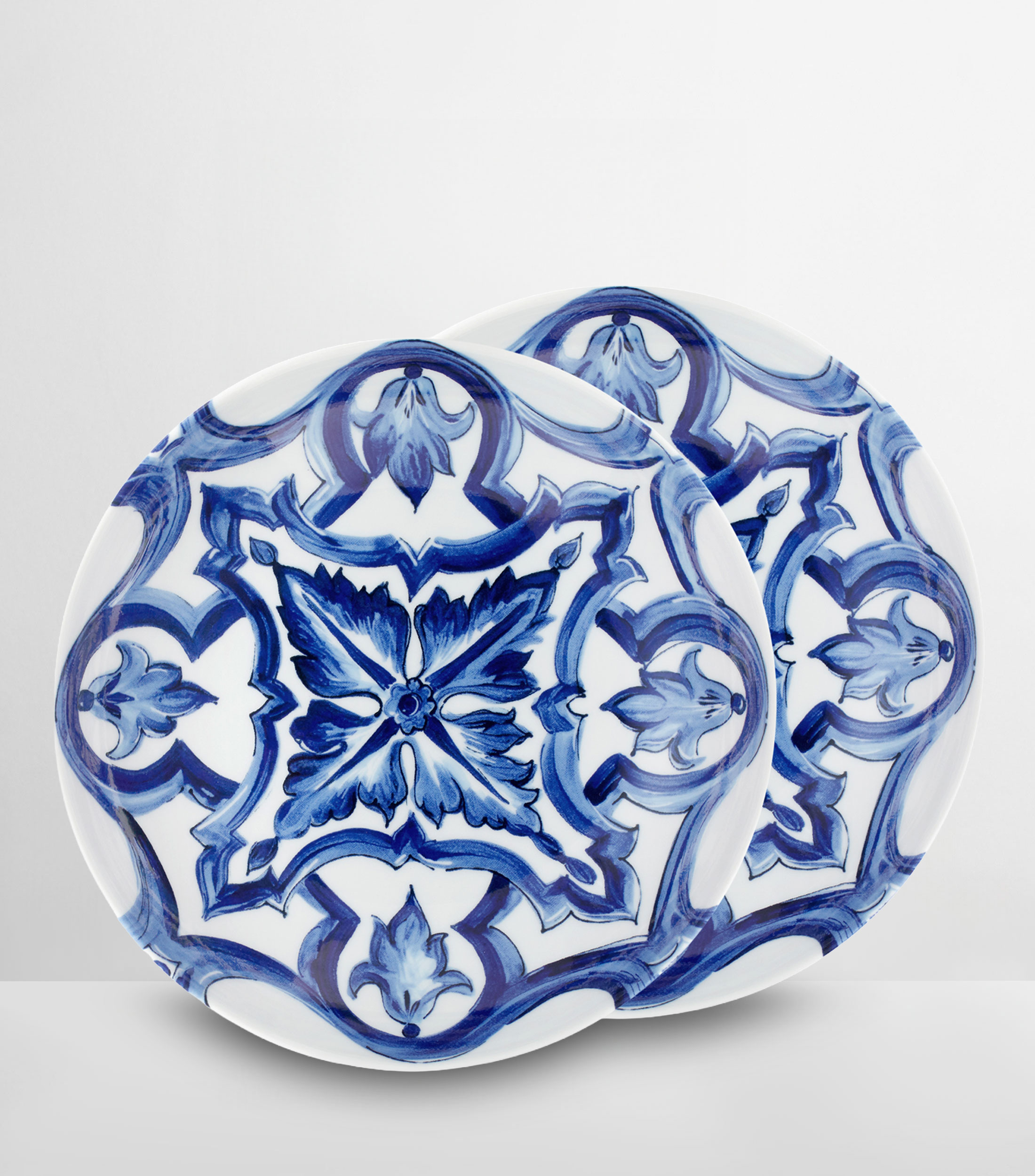 Set 2 platos para sopa Stella en porcelana estampado