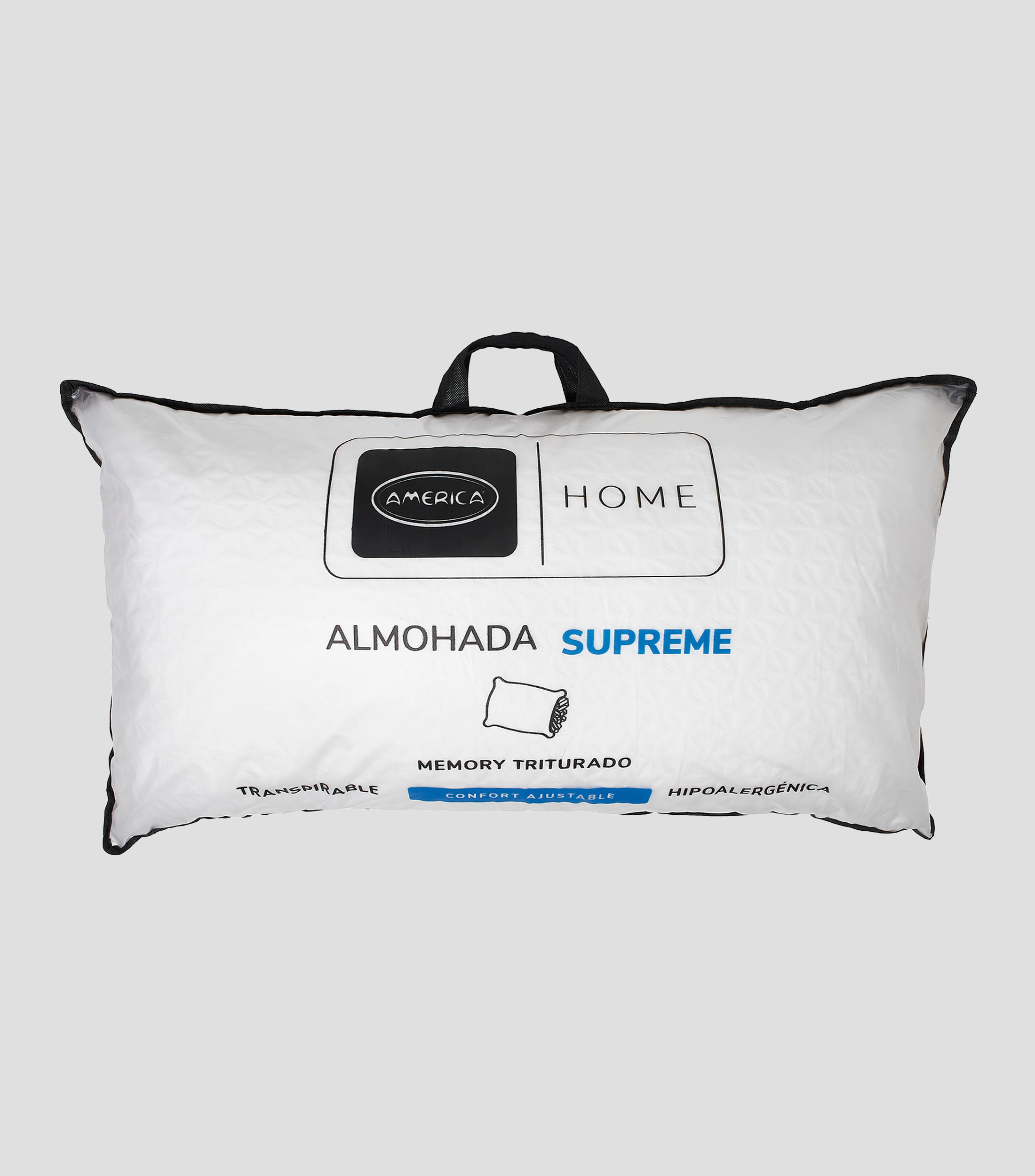 Almohada Hipoalergénica King Size Confort Ajustable Supreme Blanca