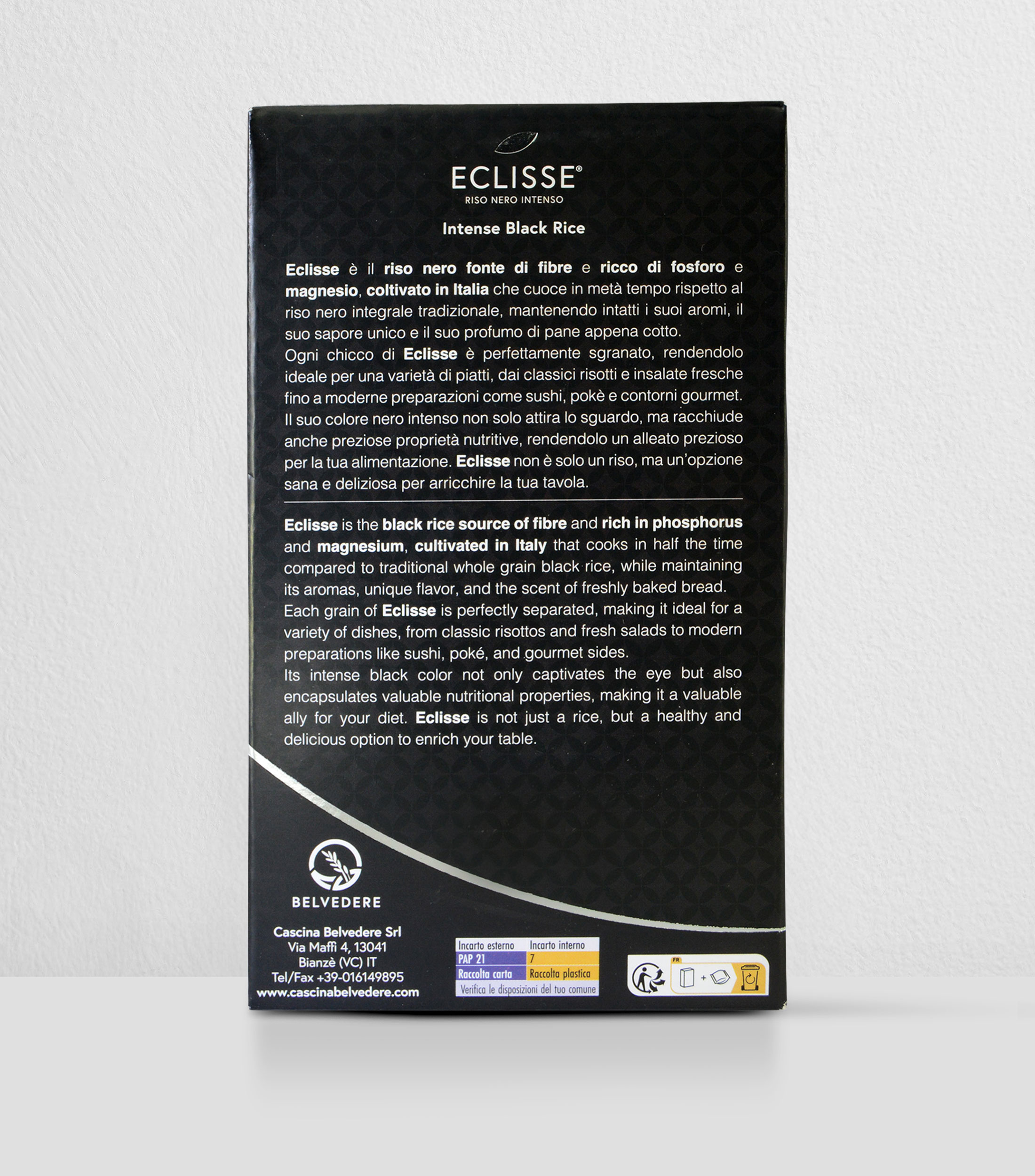 Arroz negro Eclisse, 500 g