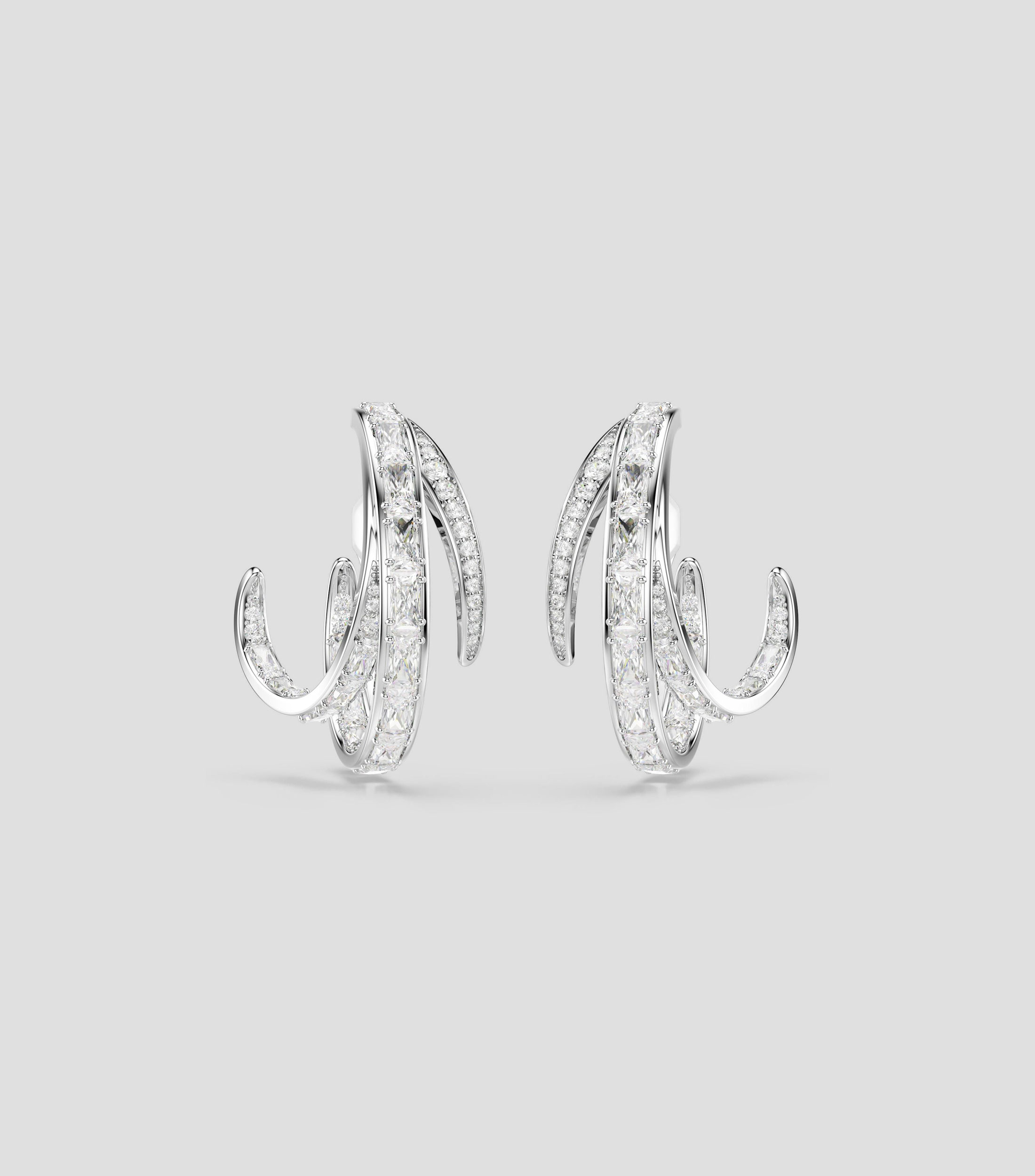 Aretes en forma de alas con cristales transparentes Vienna Mujer