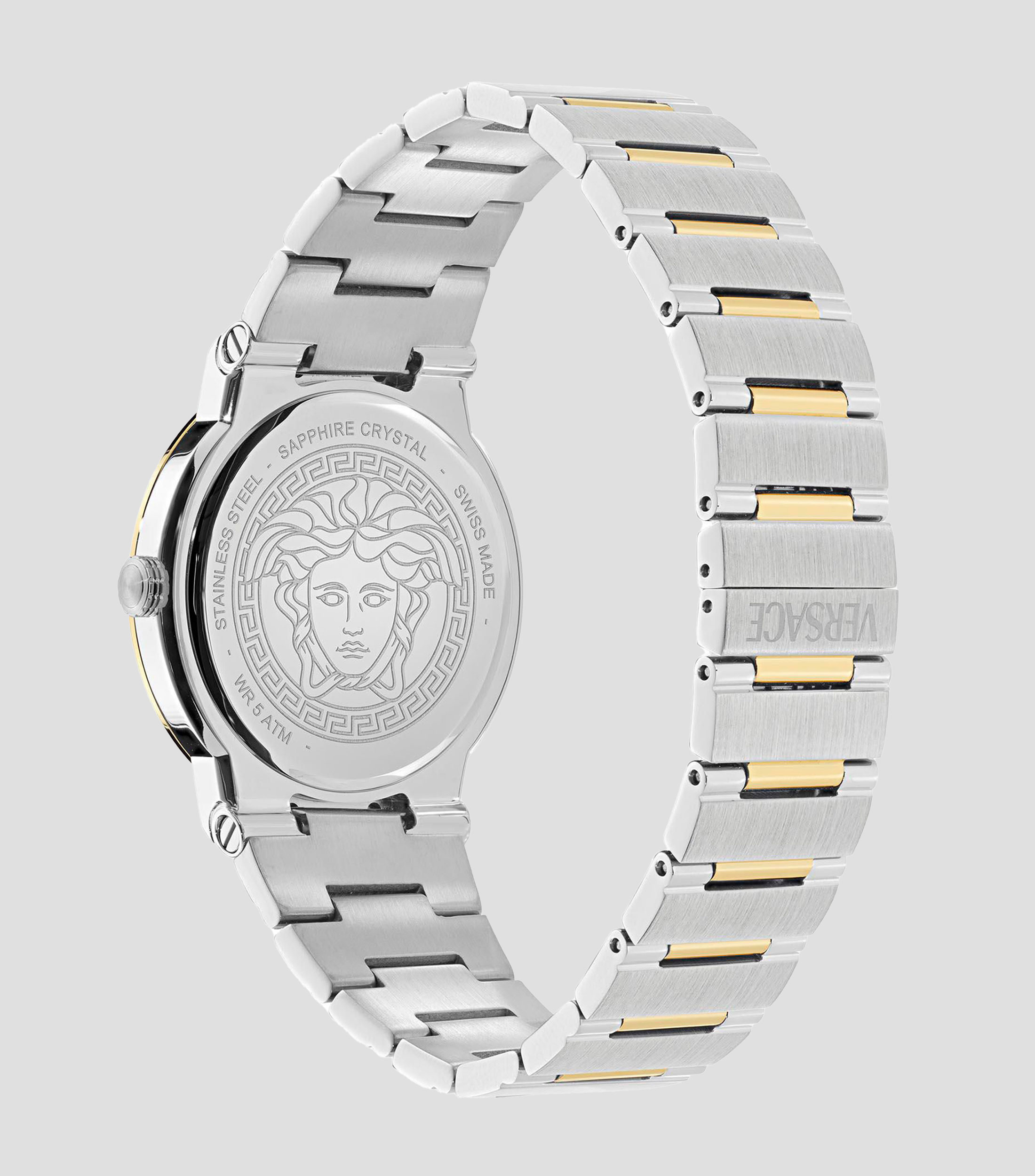 Reloj para Hombre Greca Logo Aereo de vestir Verde, Plateado