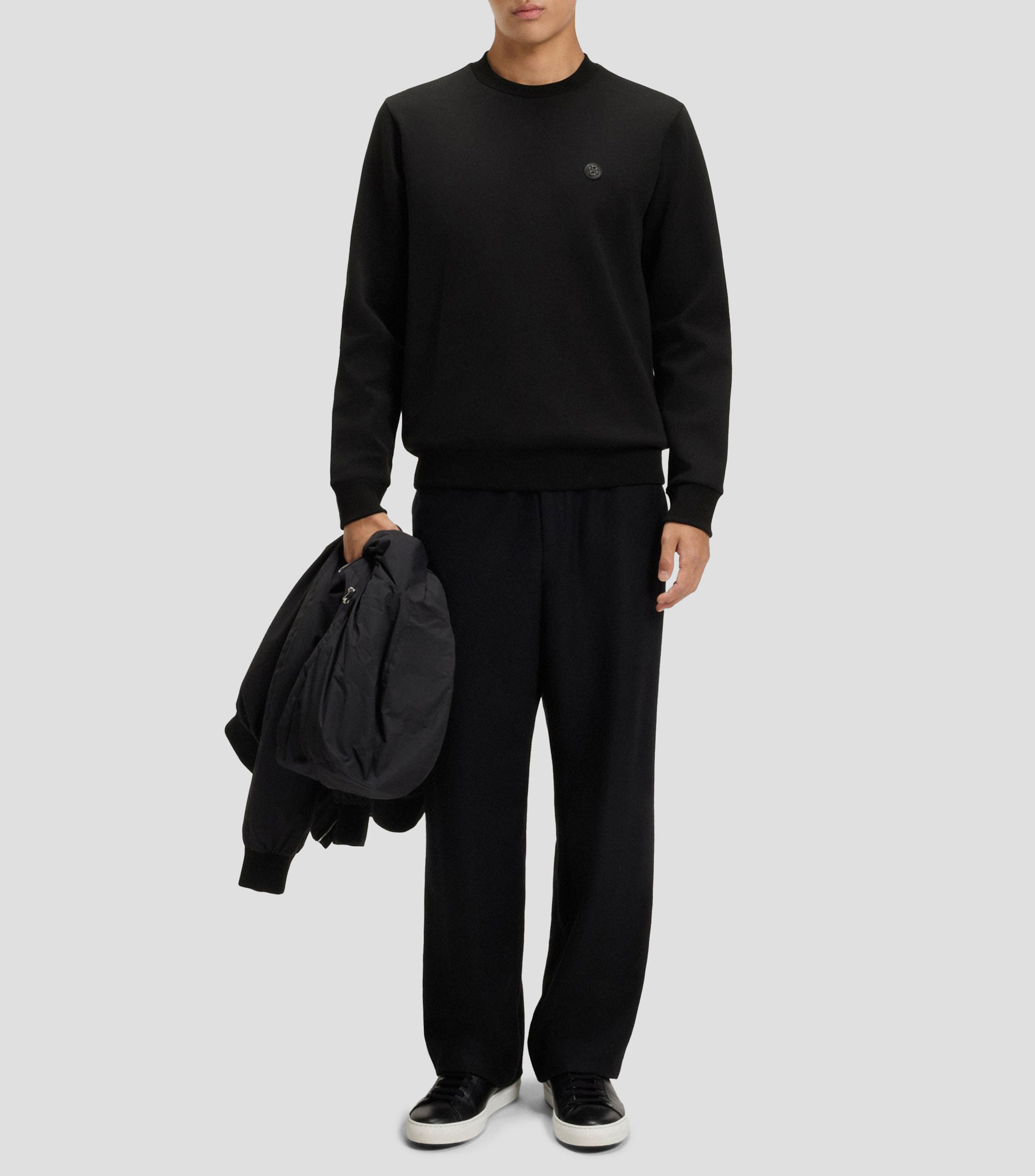 Sudadera de algodón con monograma Double B Hombre