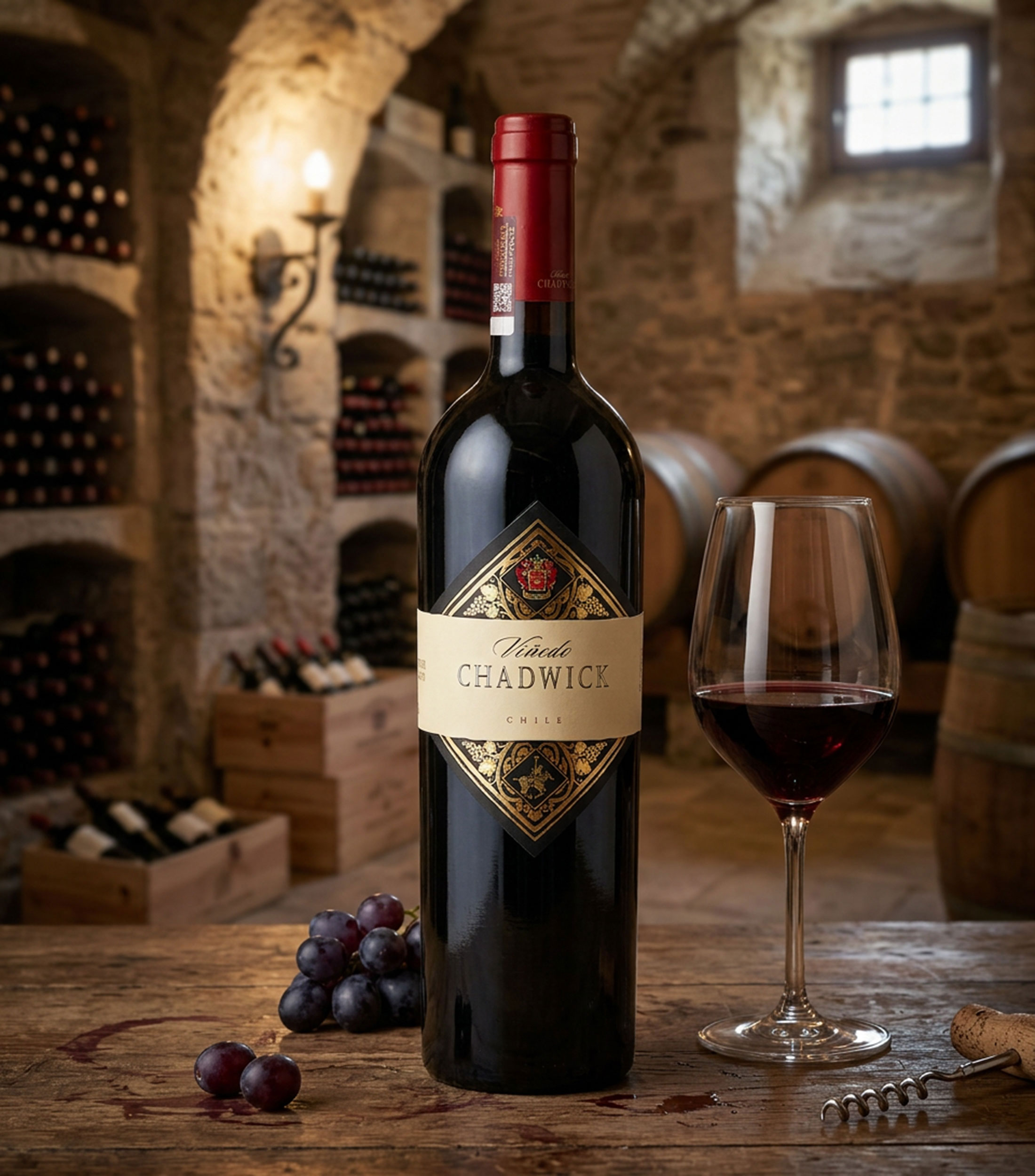 Vino tinto Cabernet Sauvignon Chadwick, Chile, 750 ml