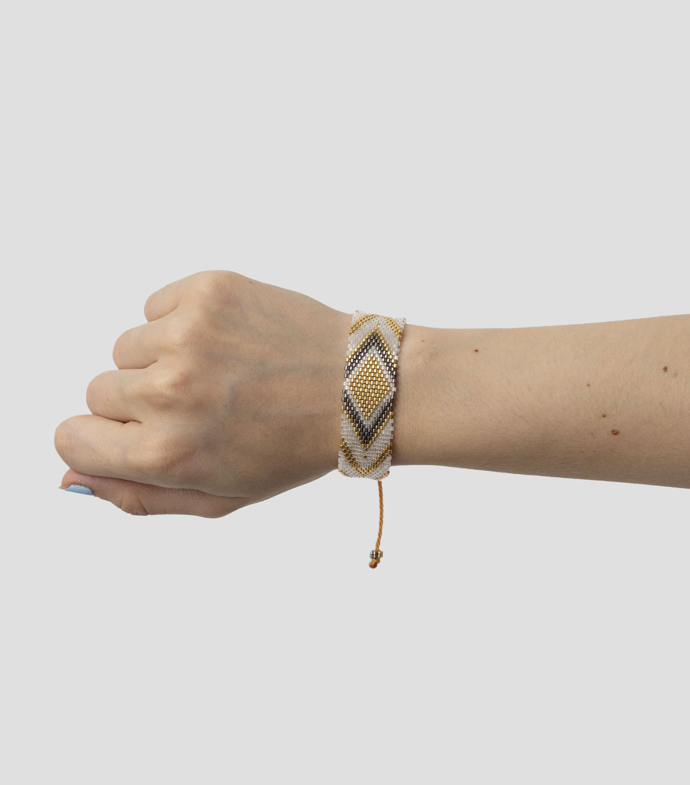 Brazalete Cristalina Blanca Mujer