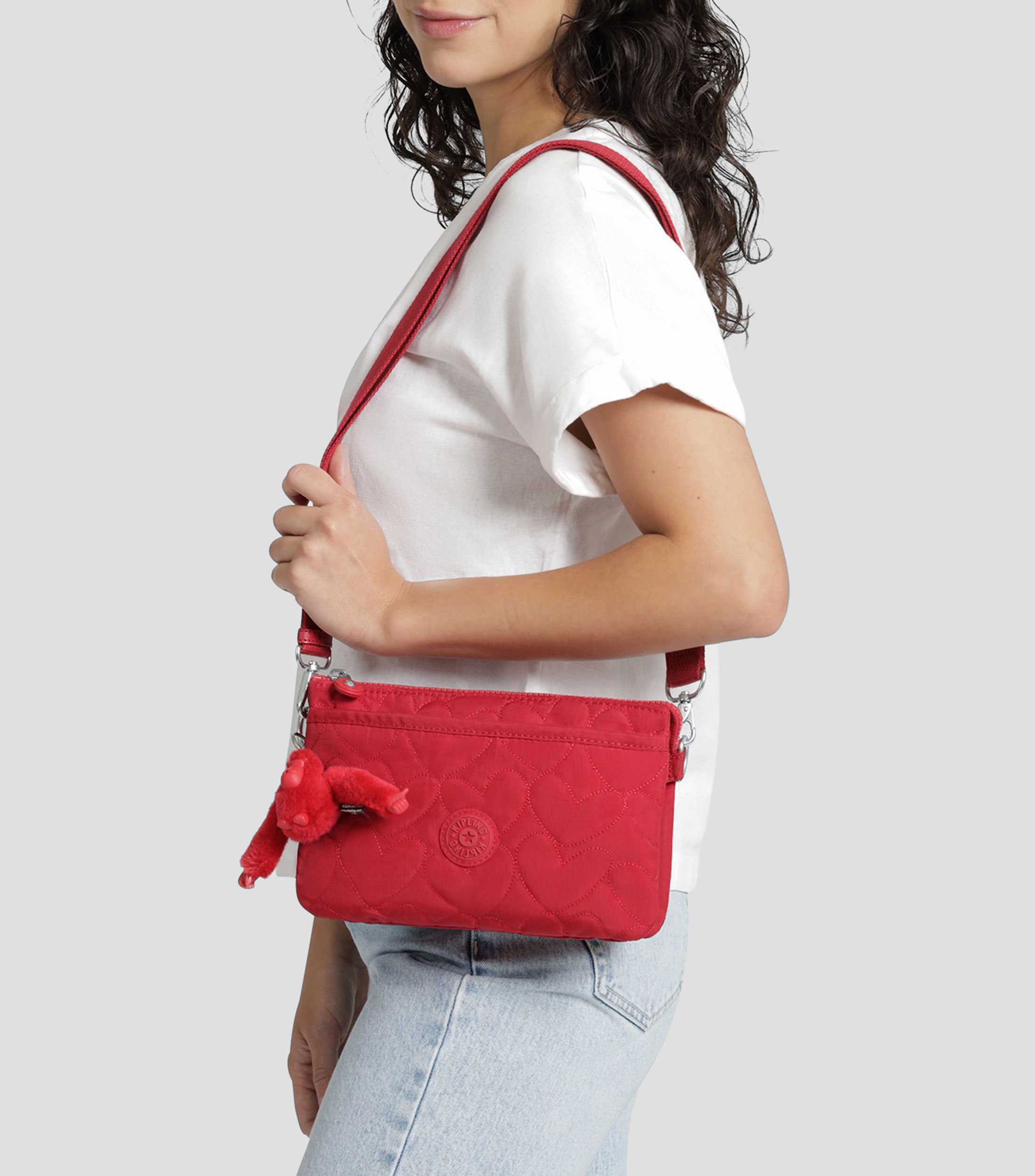 Bolsa Crossbody Roja Riri Many Hearts Lisa Mujer