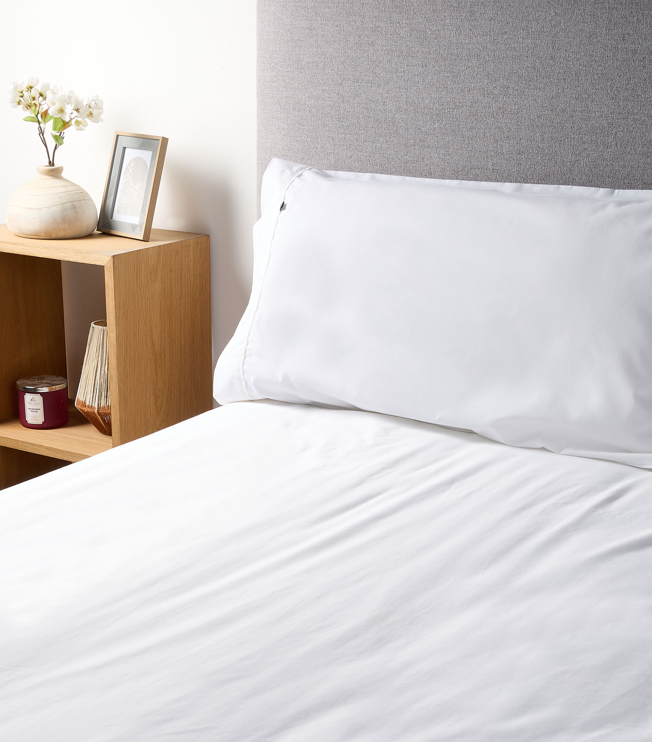 Juego de fundas para almohada King Size en algodón True Blanco