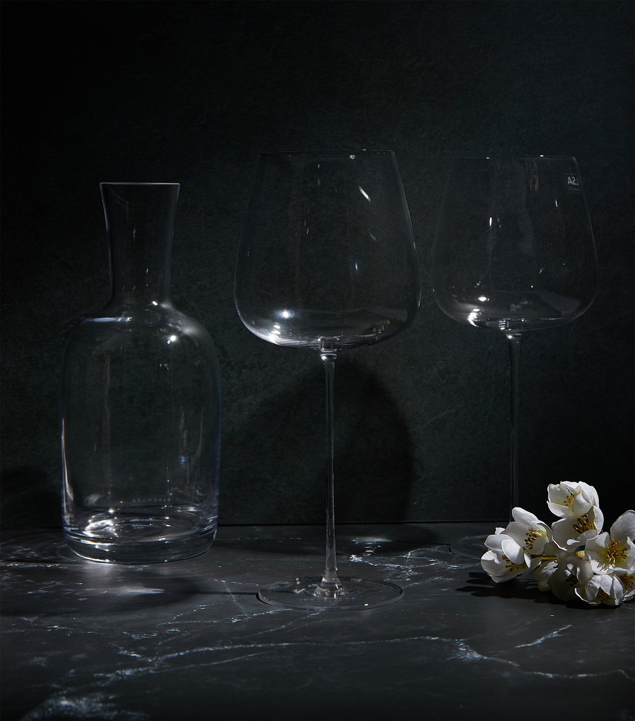 Set de 2 copas para vino tinto en cristal