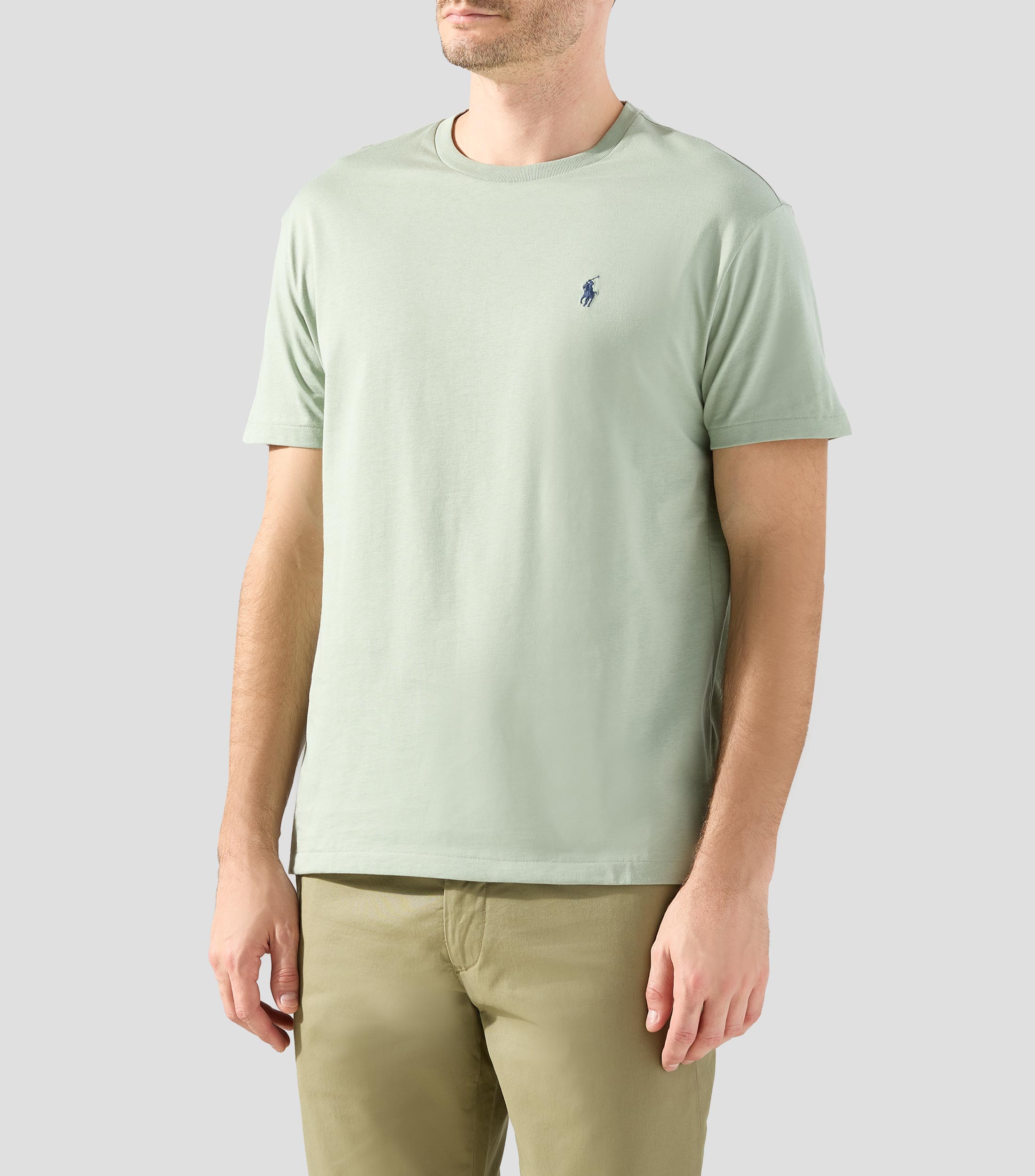 Playera cuello redondo manga corta lisa Hombre