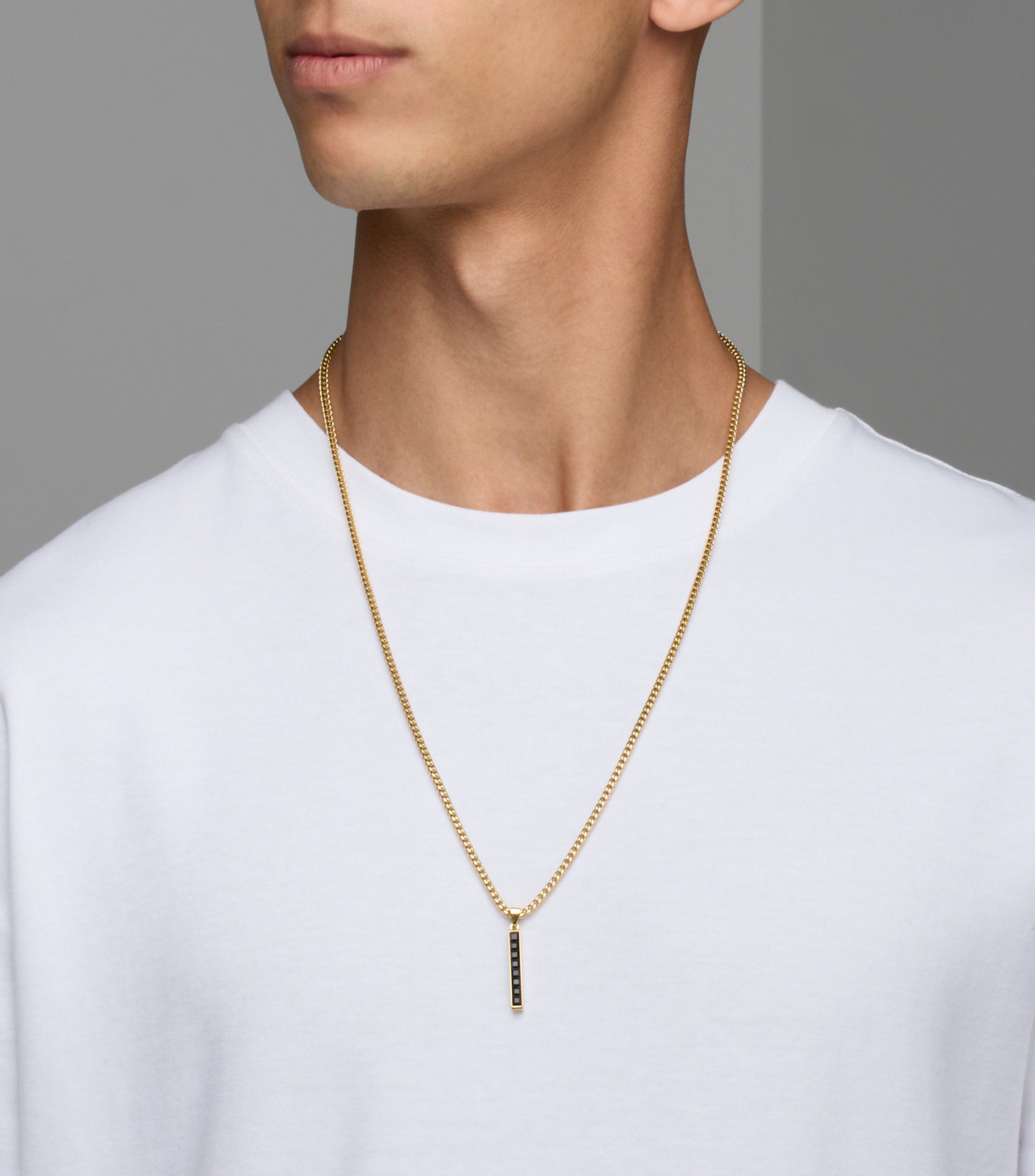 Collar con circonia Guess Noir Hombre
