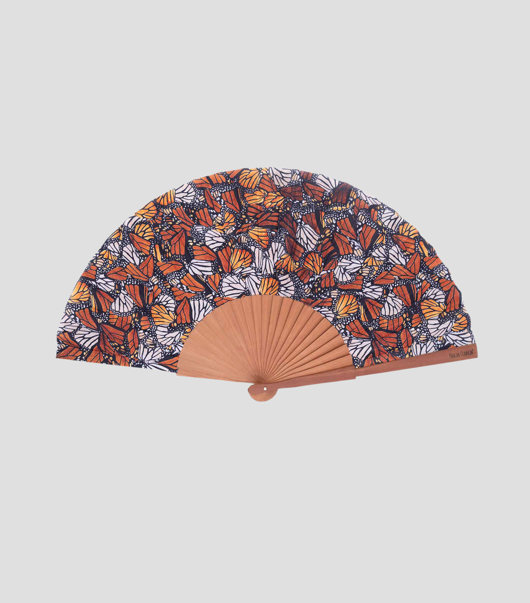 Abanico multicolor estampado Mariposa Monarca Mujer