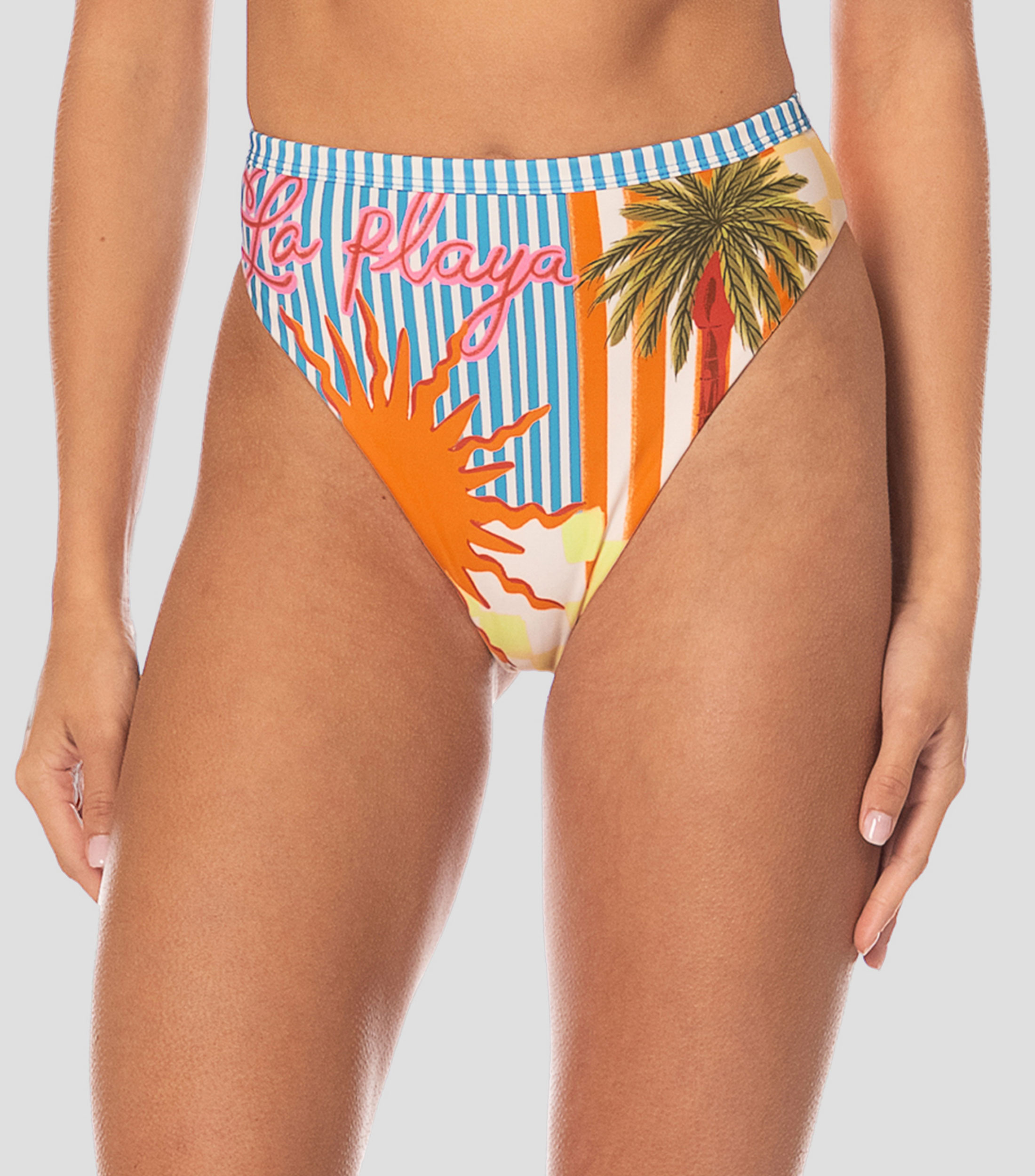Bikini bottom Beach Static Sully estampado Mujer
