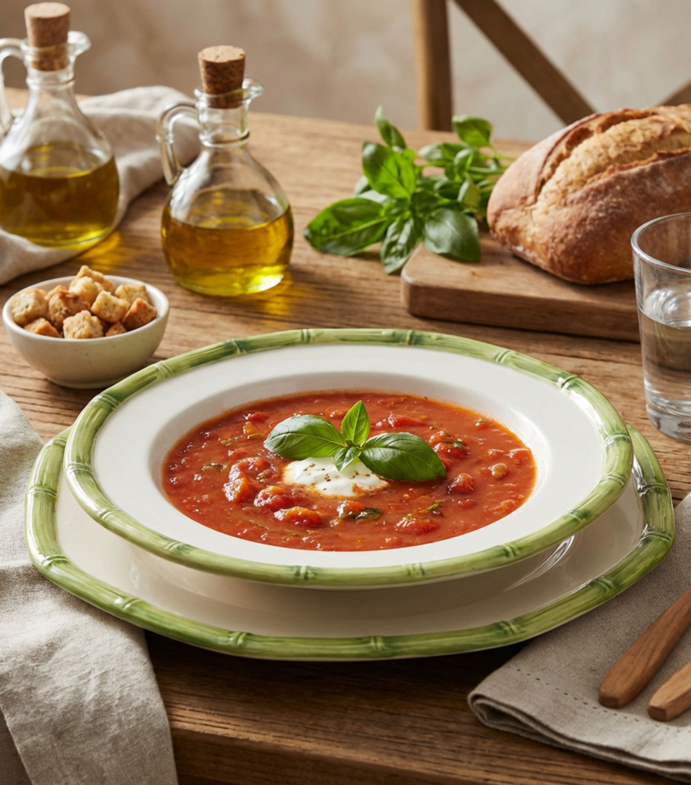 Plato para sopa bambú