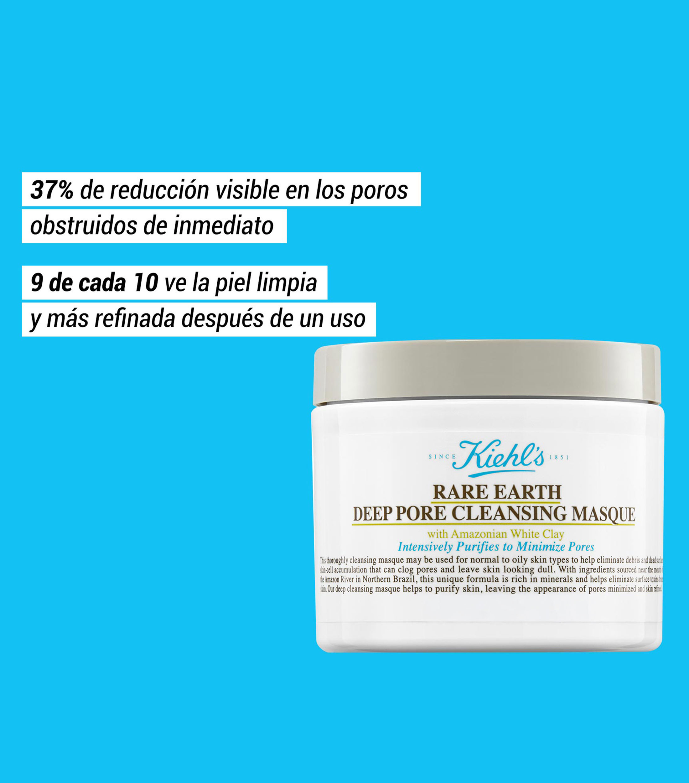 Mascarilla Limpiadora Desintoxicante Rare Earth Pore Cleansing Masque, 142 gr